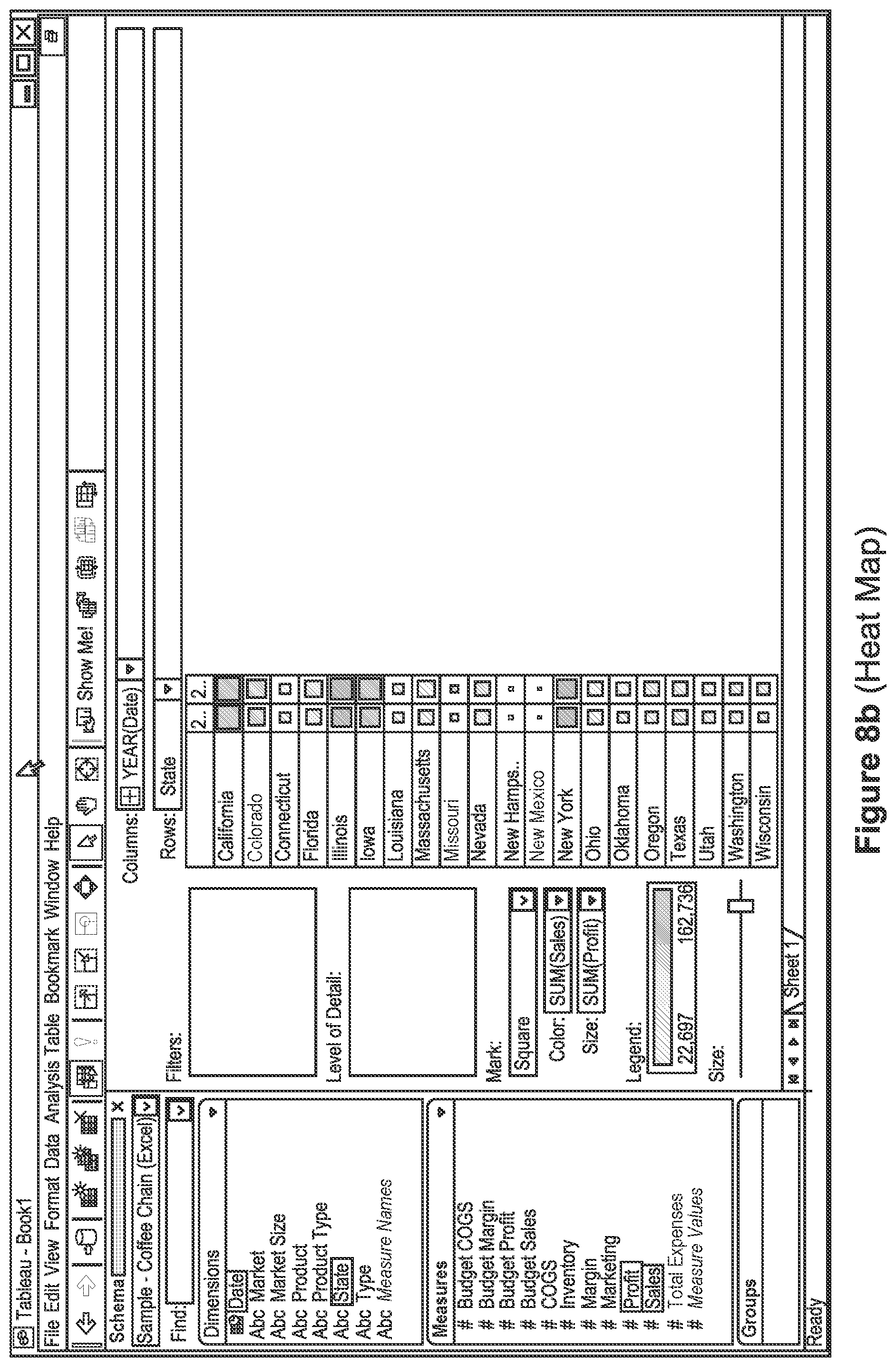 Patent US11847299 Figure 16 – Building a view of a dataset incrementally according to data types of user-selected data fields