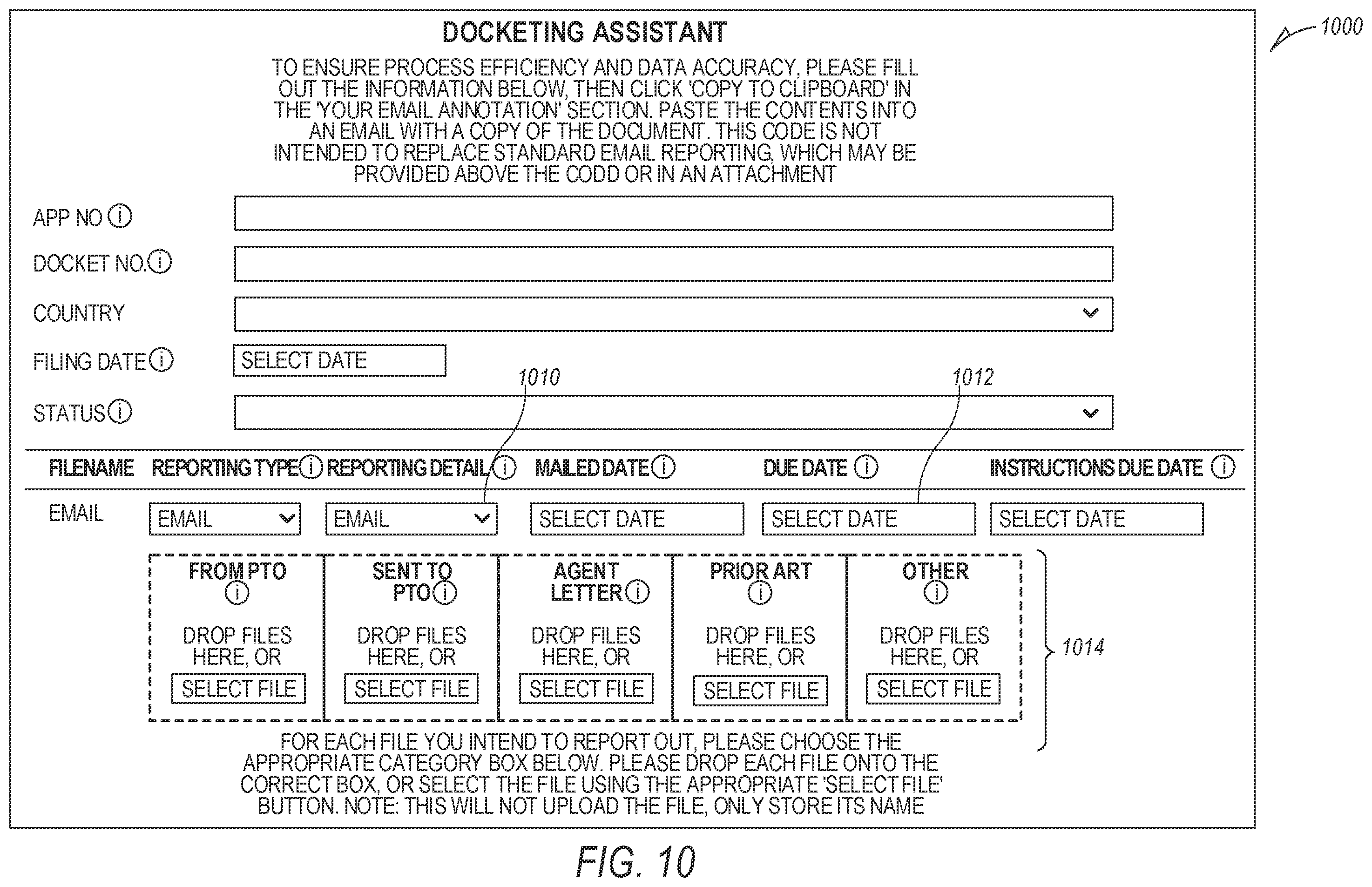 Patent US11847301 Figure 12 – Structured text for electronic communications