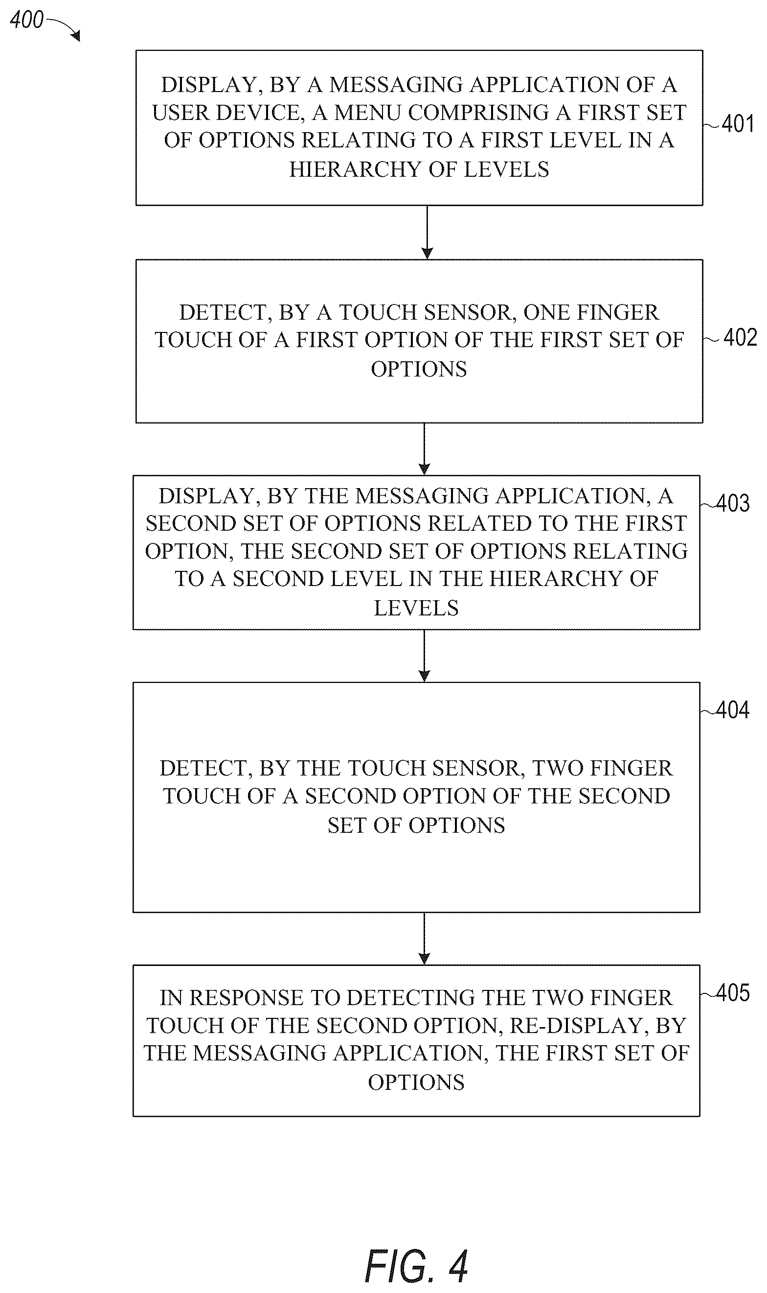 Patent US11847302 Figure 4 – Spatial navigation and creation interface