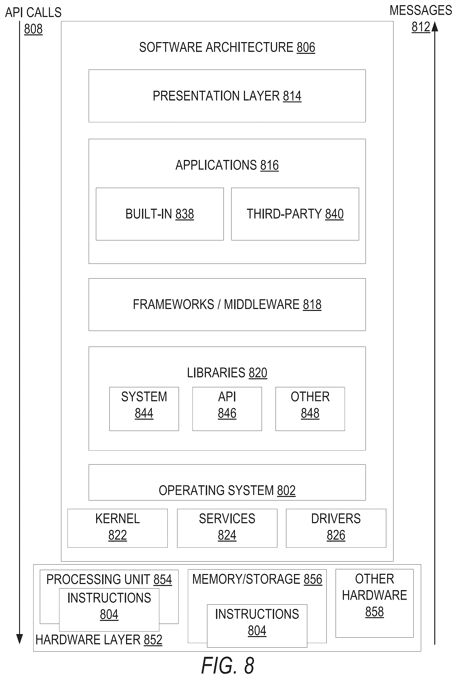 Patent US11847302 Figure 10 – Spatial navigation and creation interface