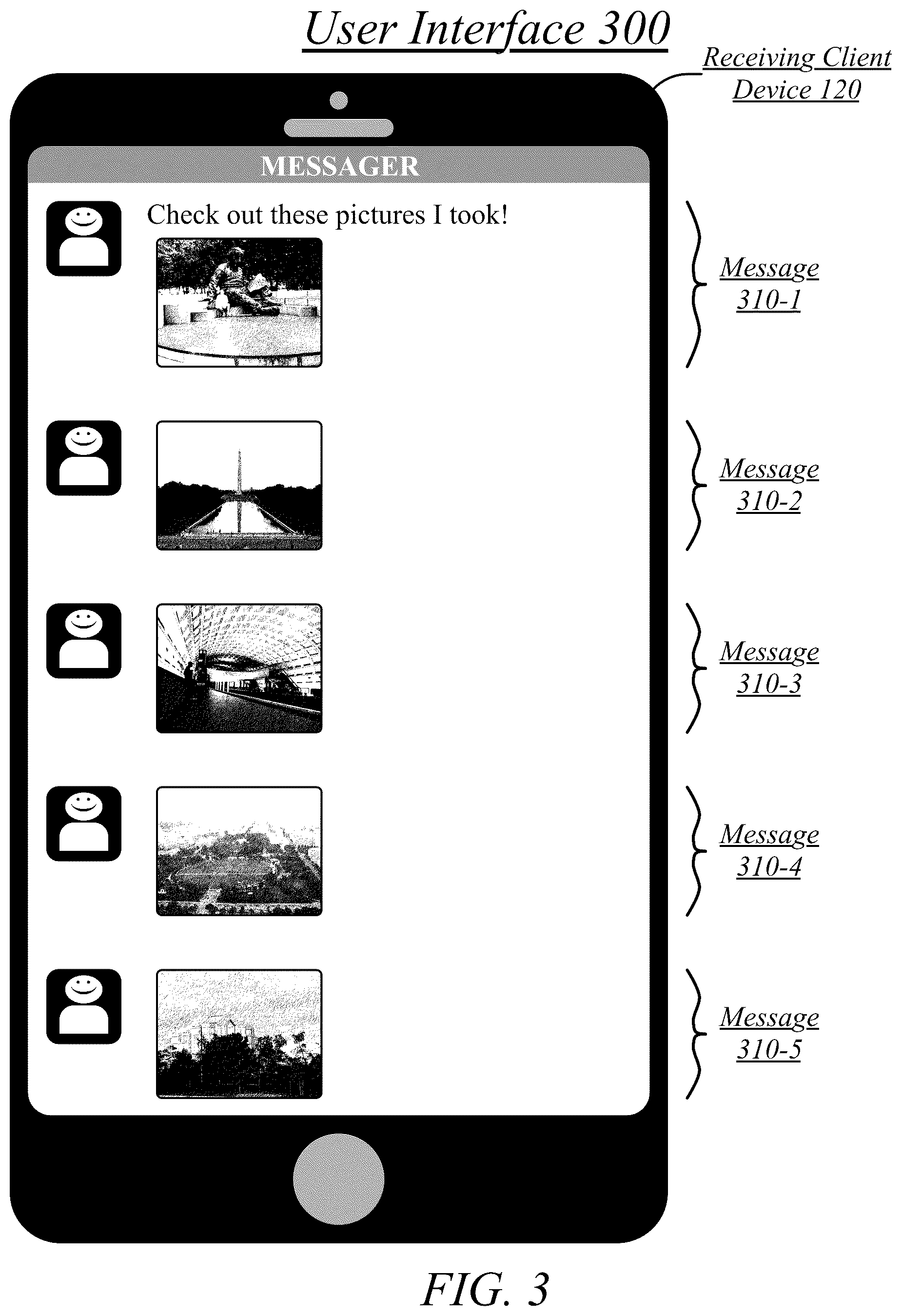 Patent US11847304 Figure 3 – Techniques for media album display and management