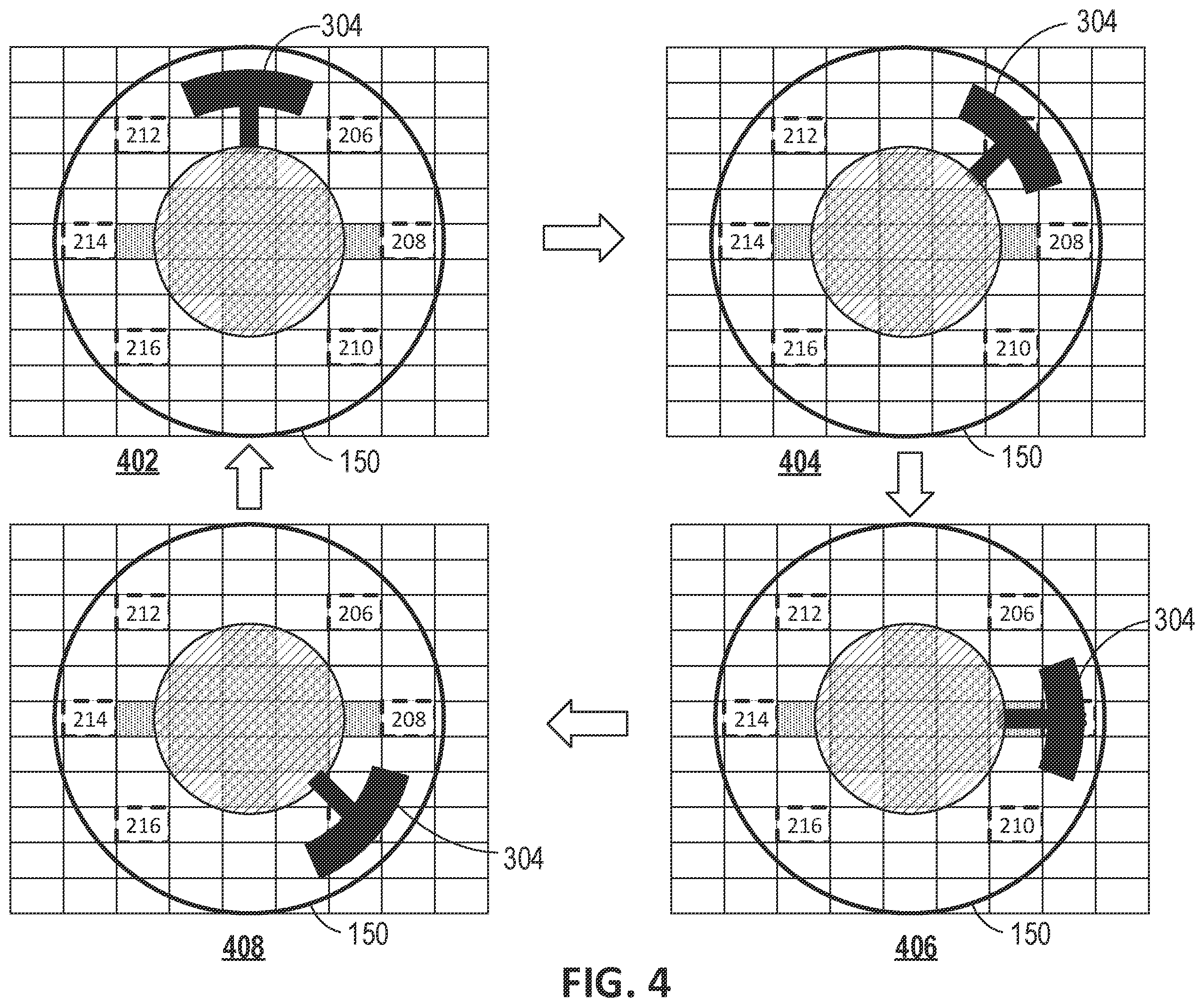 Patent US11847306 Figure 4 – Rotatable interface with angle determination