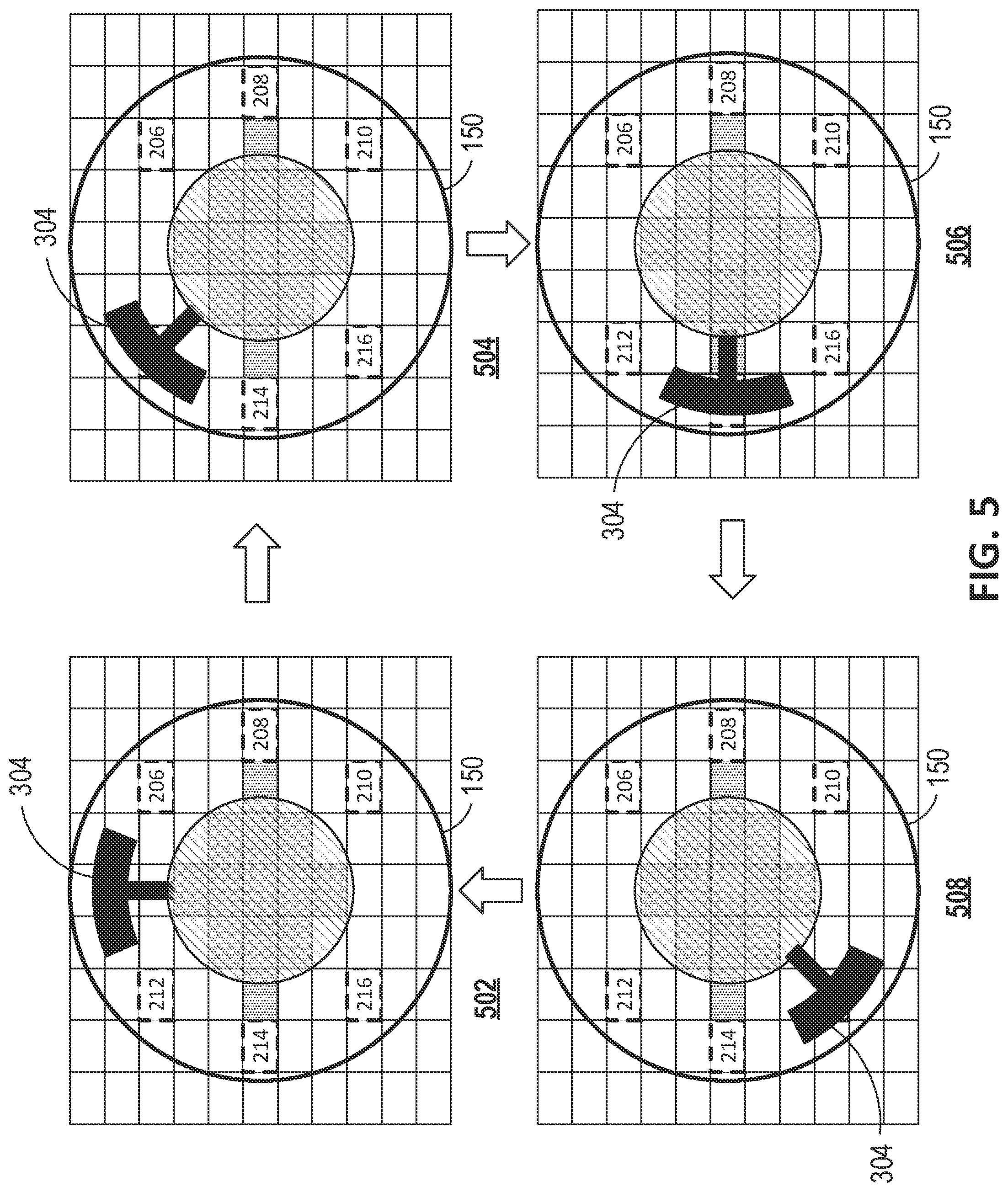 Patent US11847306 Figure 5 – Rotatable interface with angle determination