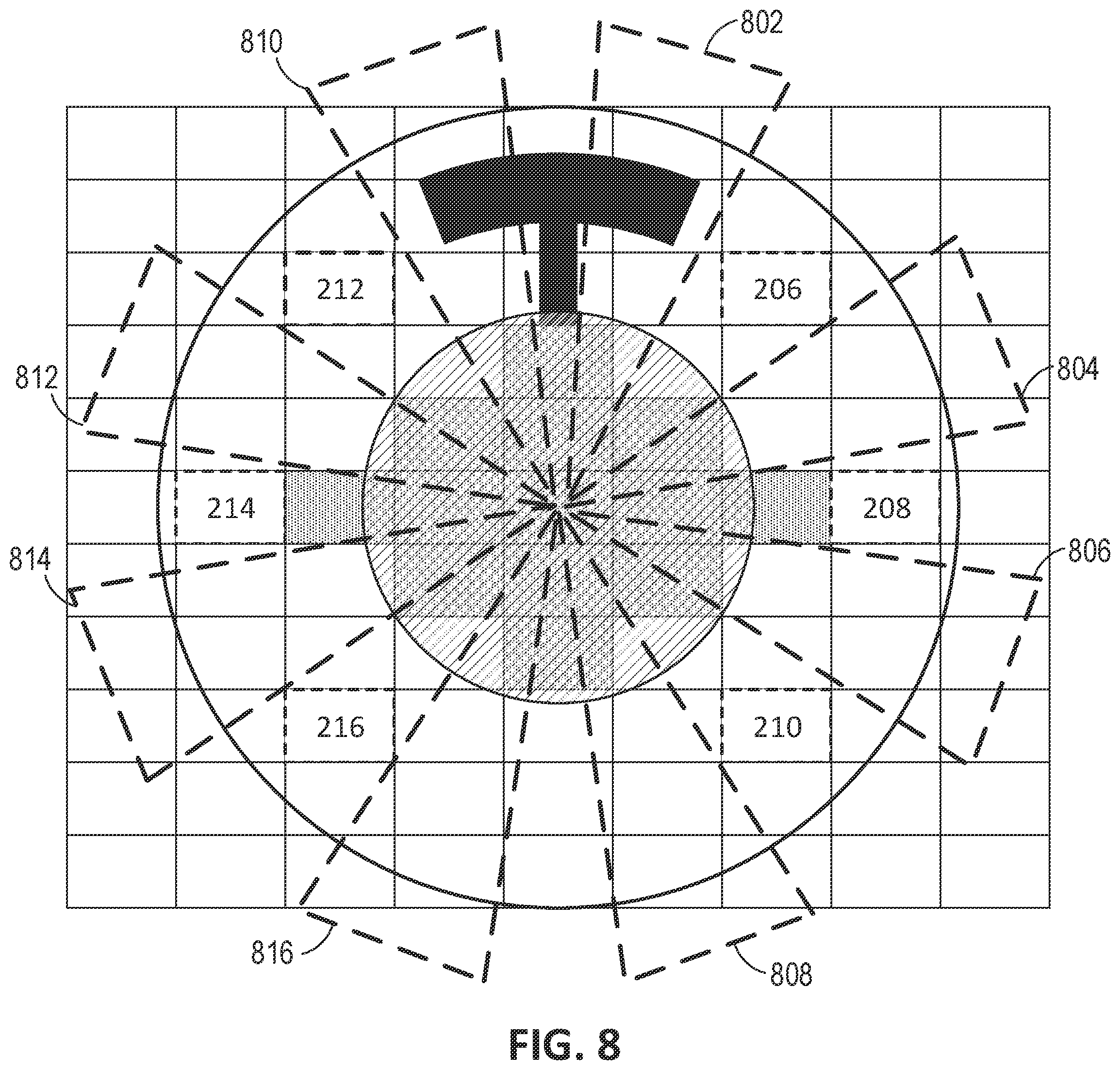 Patent US11847306 Figure 8 – Rotatable interface with angle determination