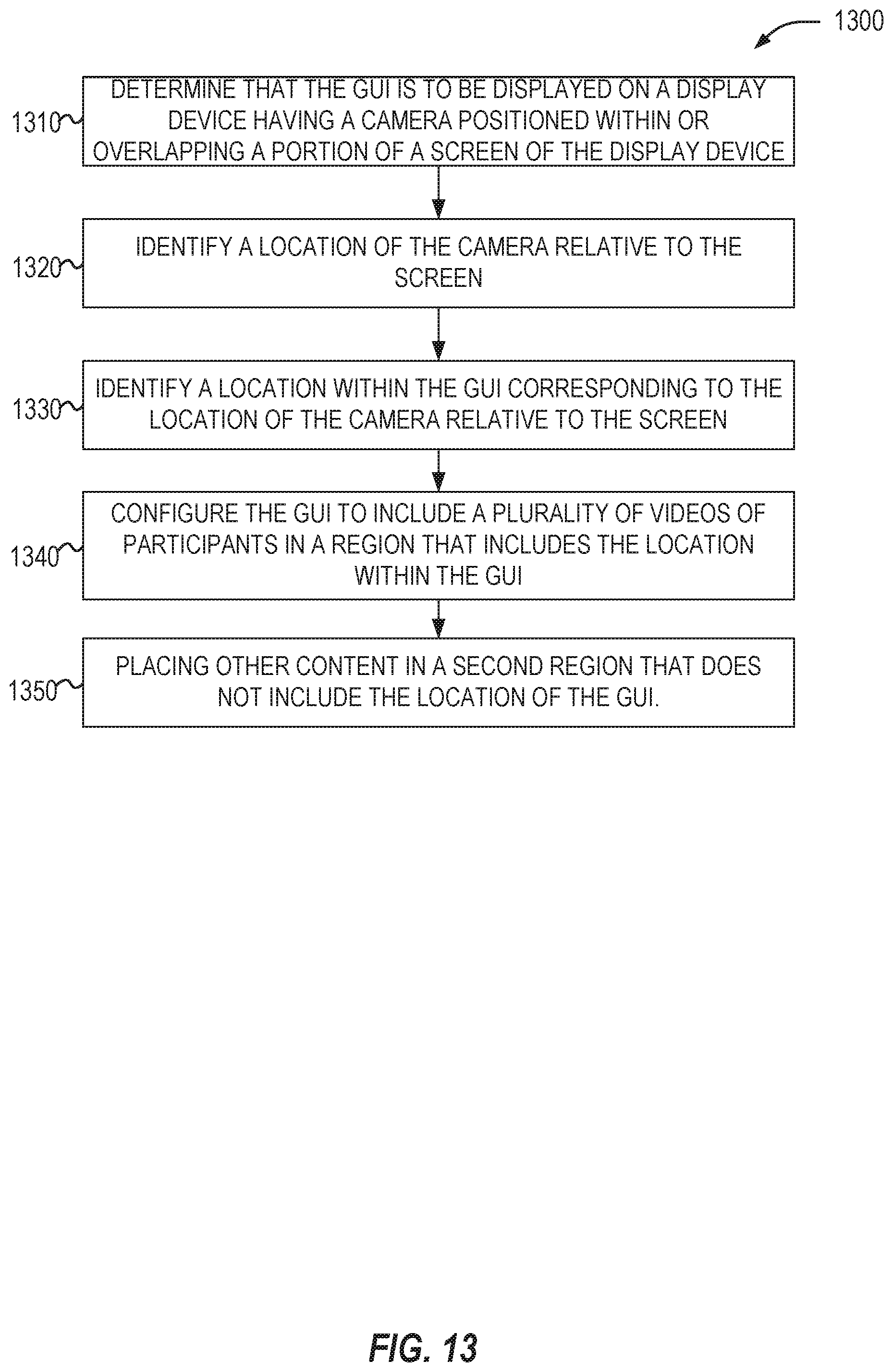 Patent US11847307 Figure 13 – Intelligent content display for network-based communications