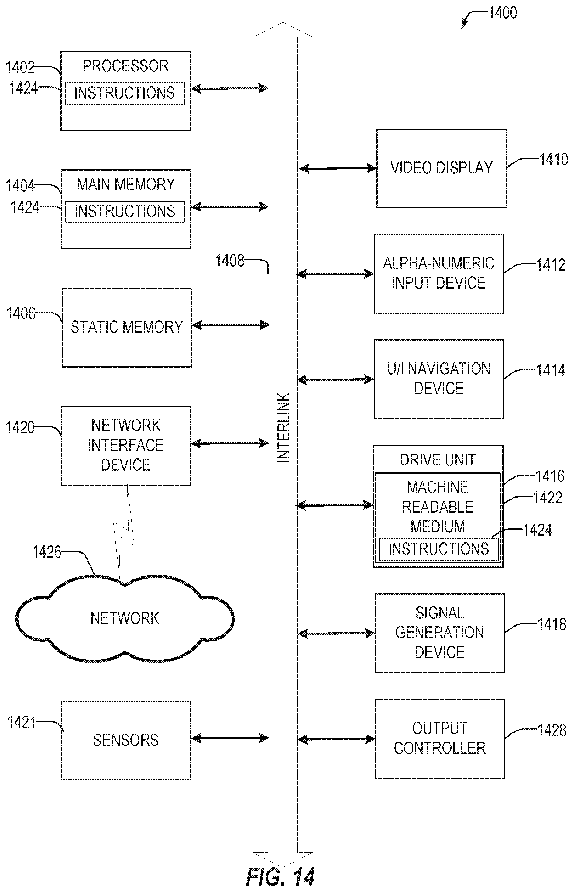 Patent US11847307 Figure 14 – Intelligent content display for network-based communications