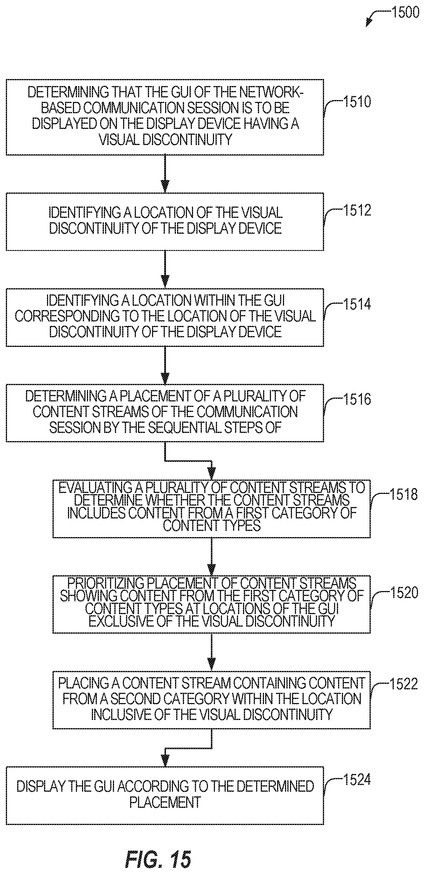 Patent US11847307 Figure 15 – Intelligent content display for network-based communications