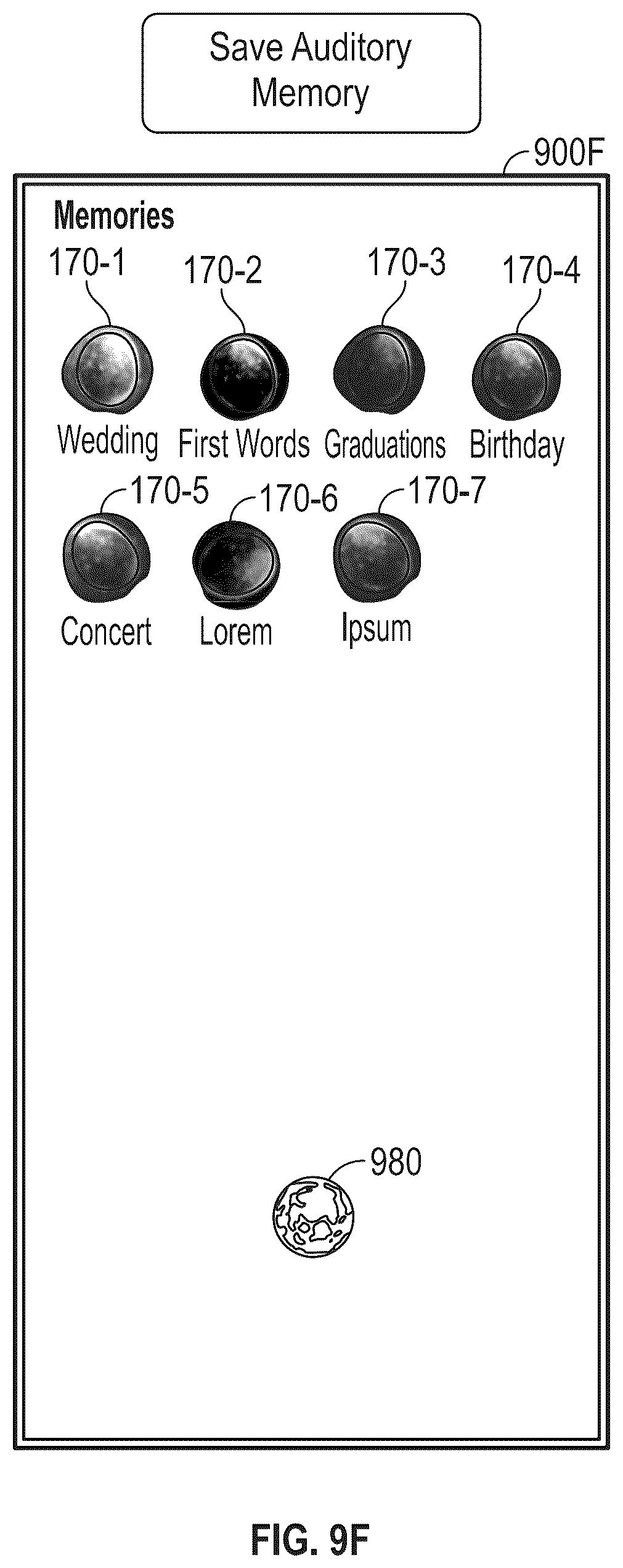 Patent US11847309 Figure 17 – Auditory memories