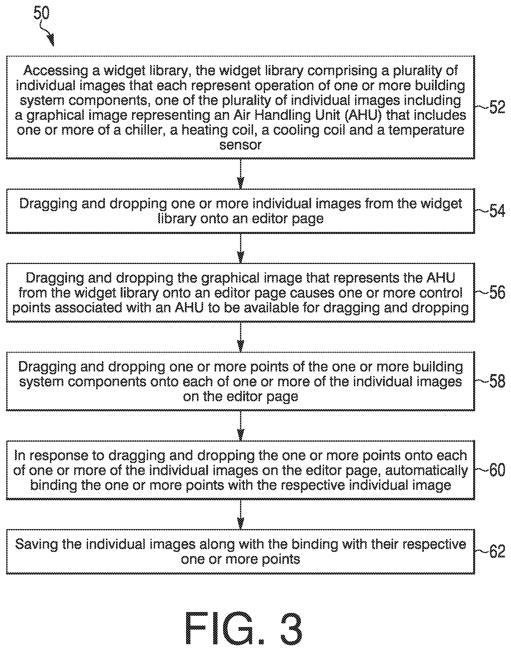 Patent US11847310 Figure 3 – System and method for auto binding graphics to components in a building management system