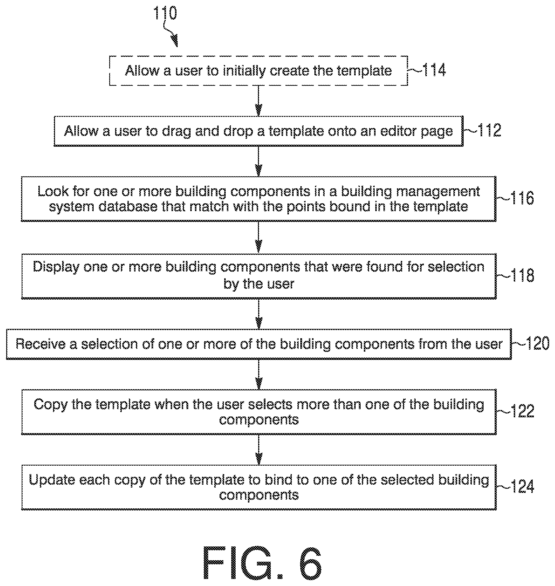 Patent US11847310 Figure 6 – System and method for auto binding graphics to components in a building management system