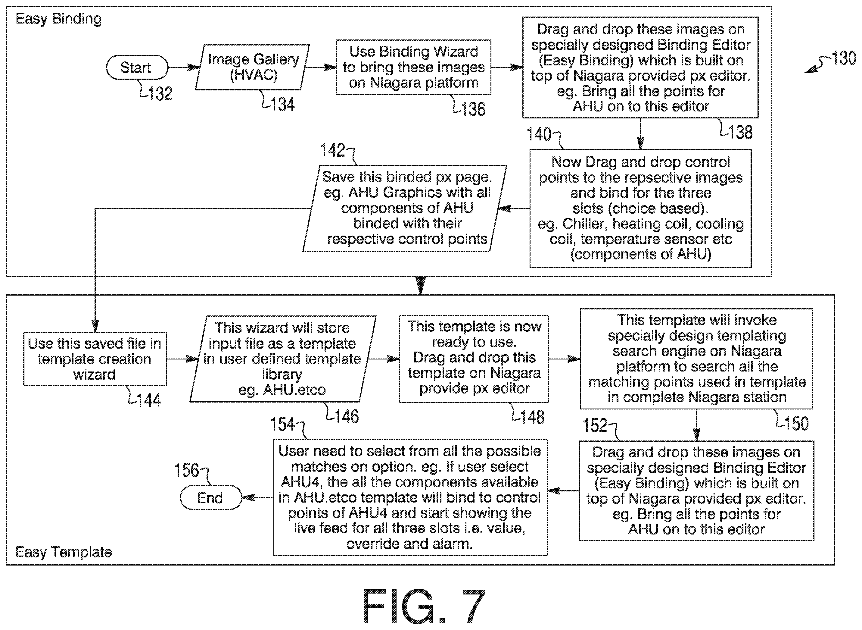 Patent US11847310 Figure 7 – System and method for auto binding graphics to components in a building management system