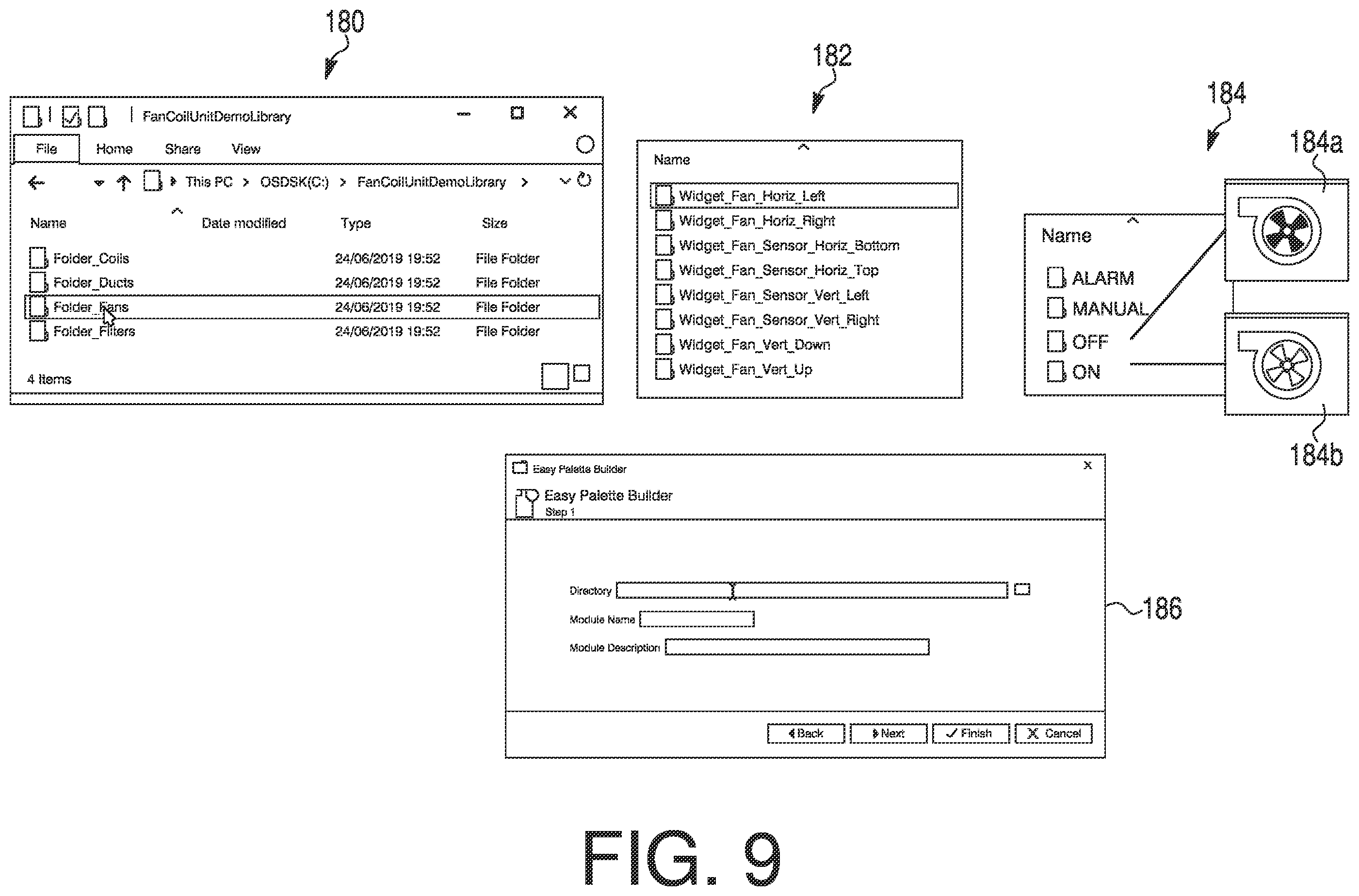 Patent US11847310 Figure 9 – System and method for auto binding graphics to components in a building management system