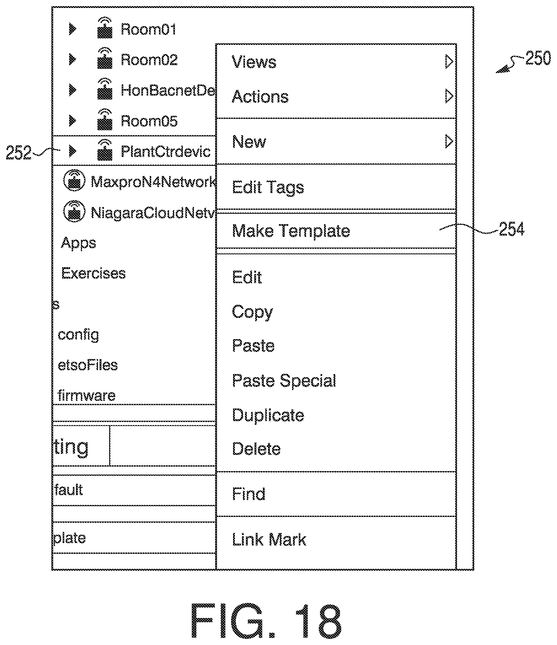 Patent US11847310 Figure 18 – System and method for auto binding graphics to components in a building management system
