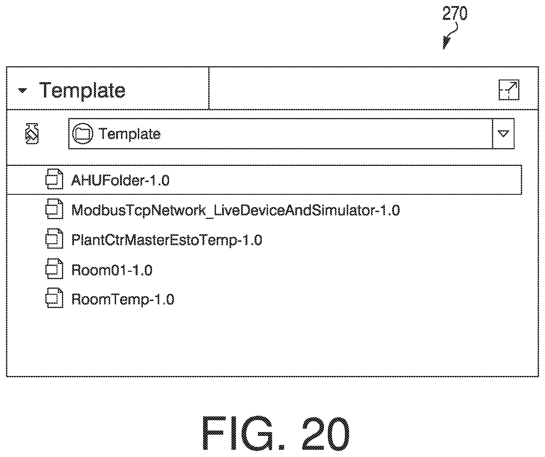 Patent US11847310 Figure 20 – System and method for auto binding graphics to components in a building management system