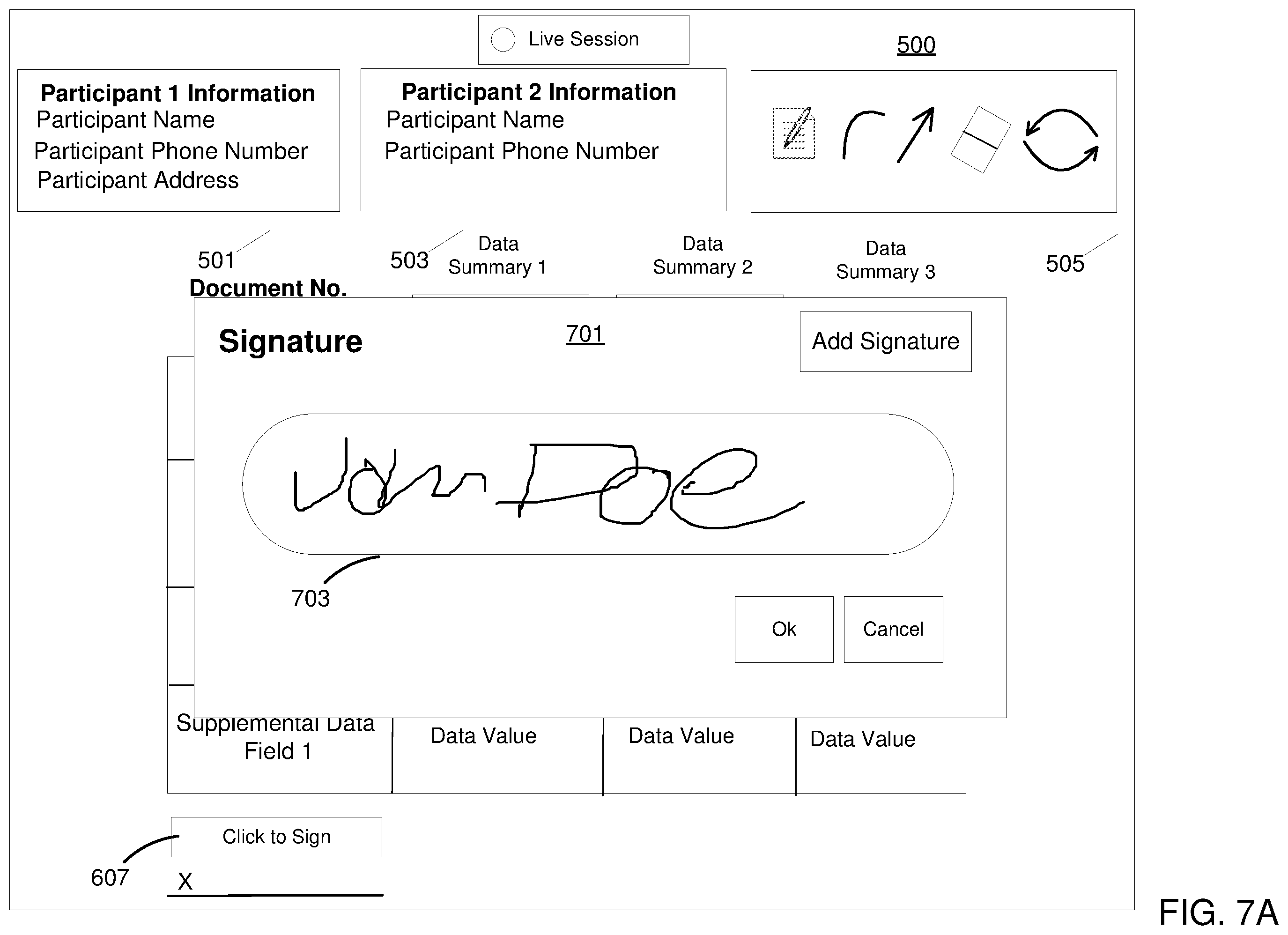 Patent US11847312 Figure 9 – Document sharing with annotations