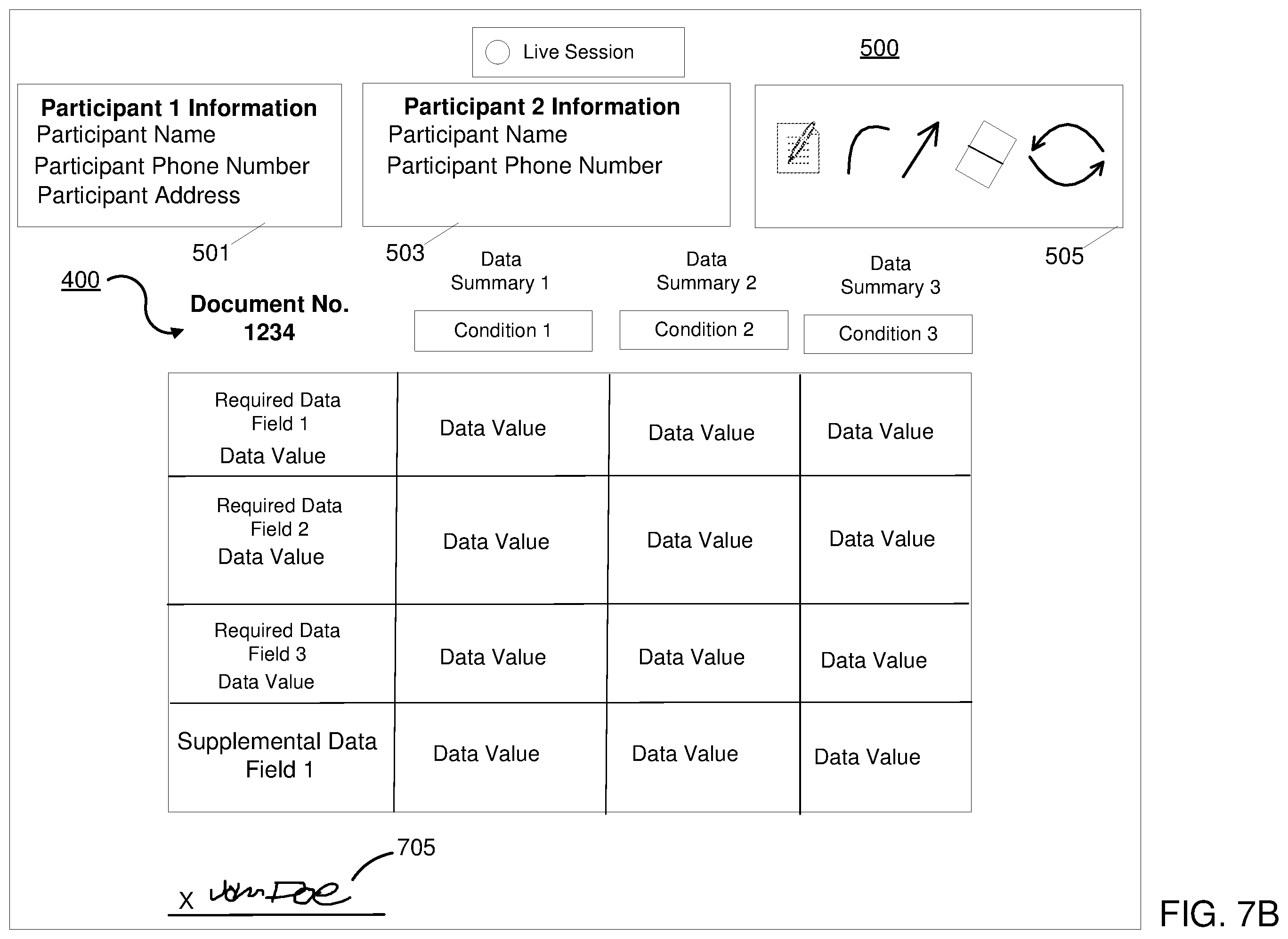 Patent US11847312 Figure 10 – Document sharing with annotations