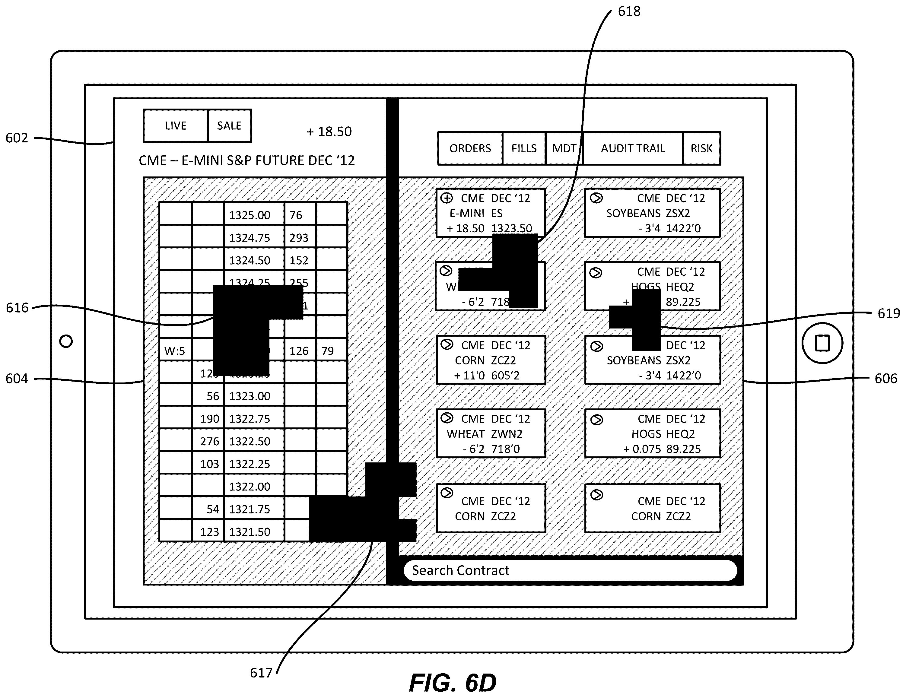 Patent US11847315 Figure 9 – Methods and apparatus to enable a trading device to accept a user input