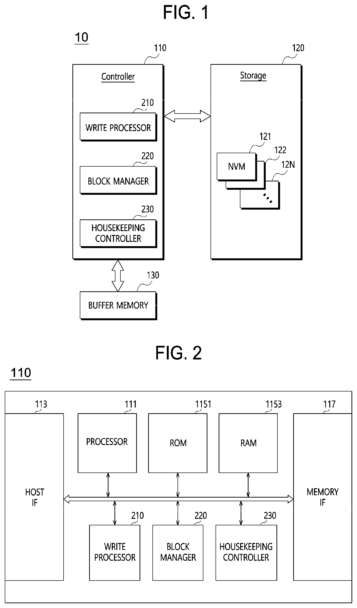 Patent US11847332 Figure 1 – Data storage apparatus and operating method thereof