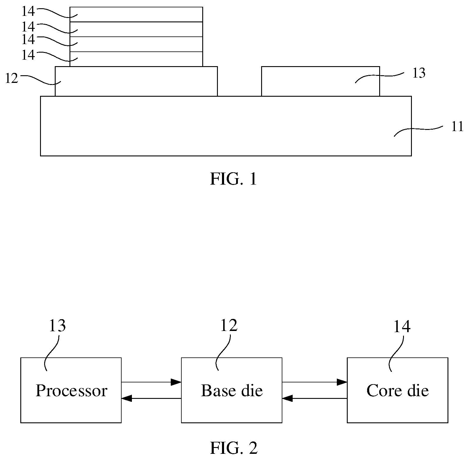 Patent US11847344 Figure 1 – Base die, memory system, and semiconductor structure