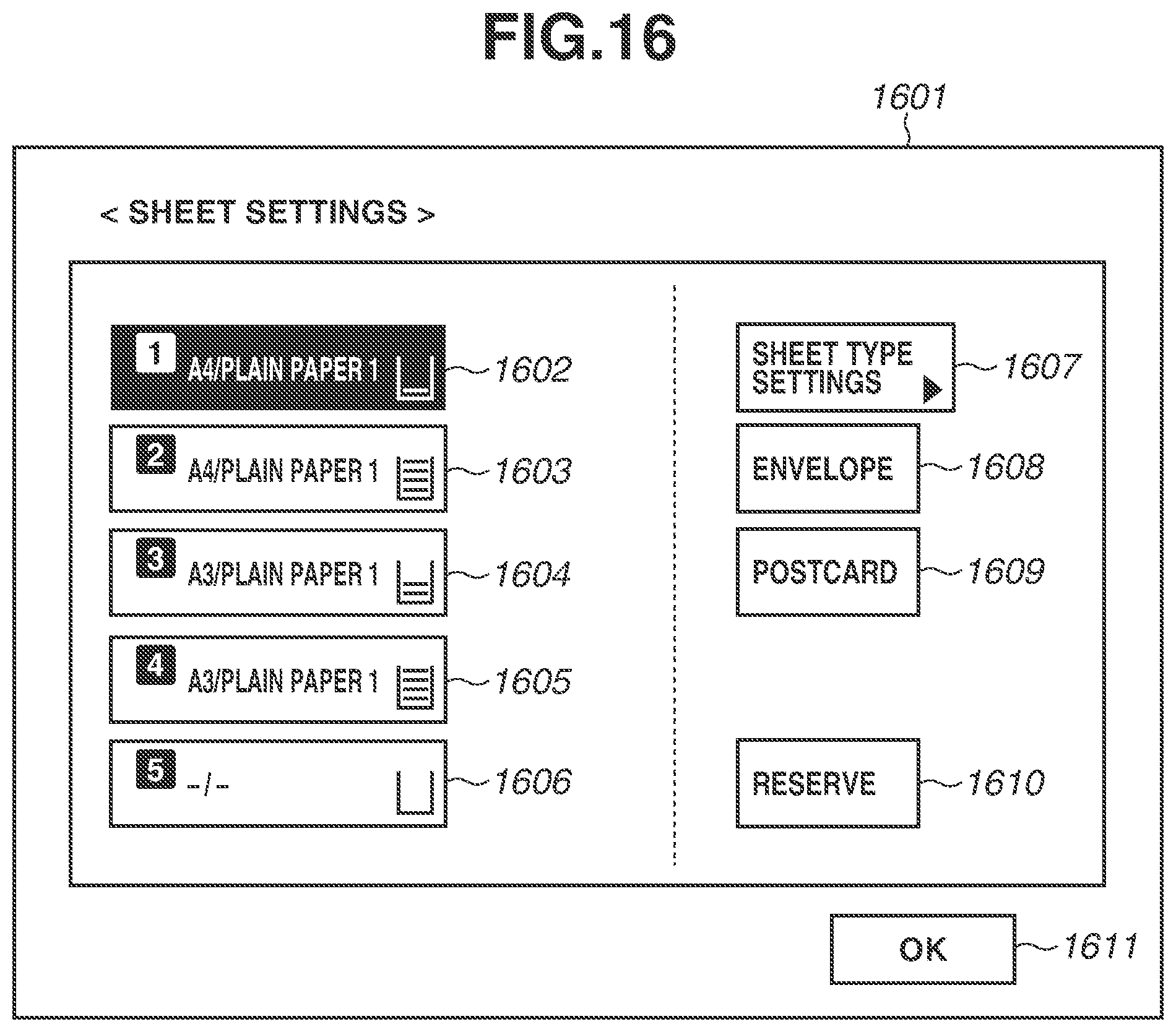 Patent US11847356 Figure 17 – Apparatus having a function of reserving a sheet feeding unit and information processing apparatus connected to the same