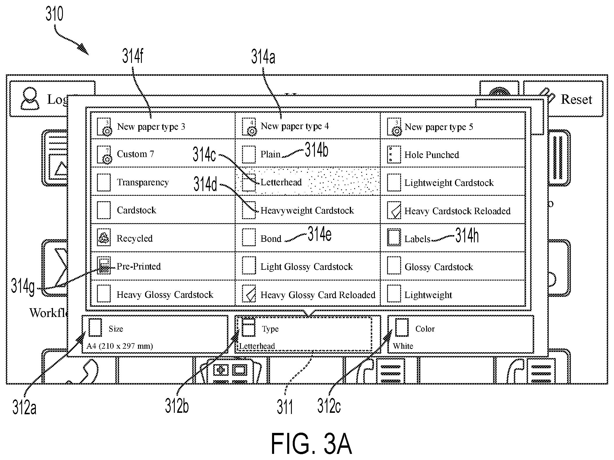 Patent US11847366 Figure 3 – Reserving a tray for a user for special media printing