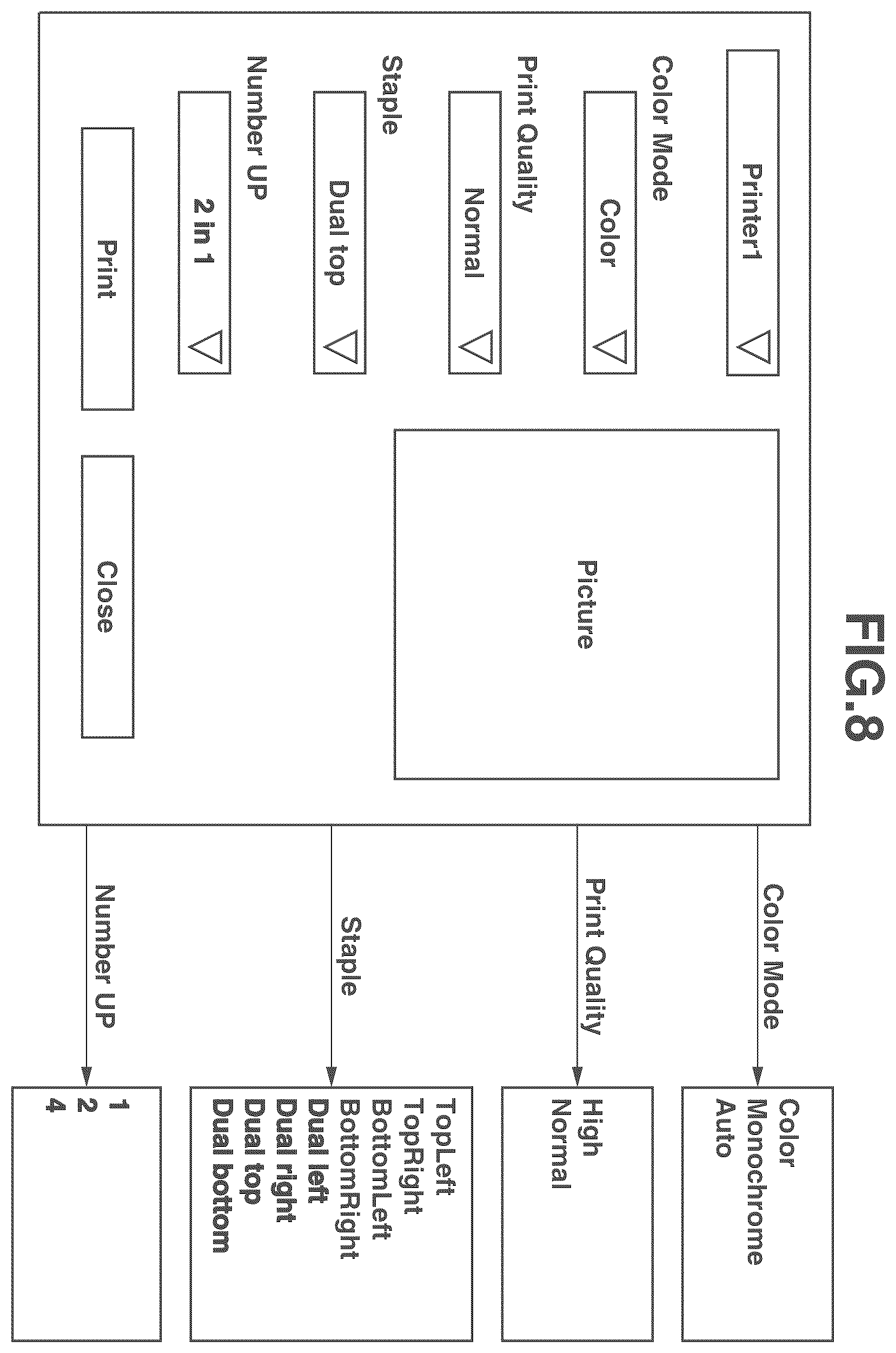 Patent US11847373 Figure 8 – Server, control method, storage medium, and printing system