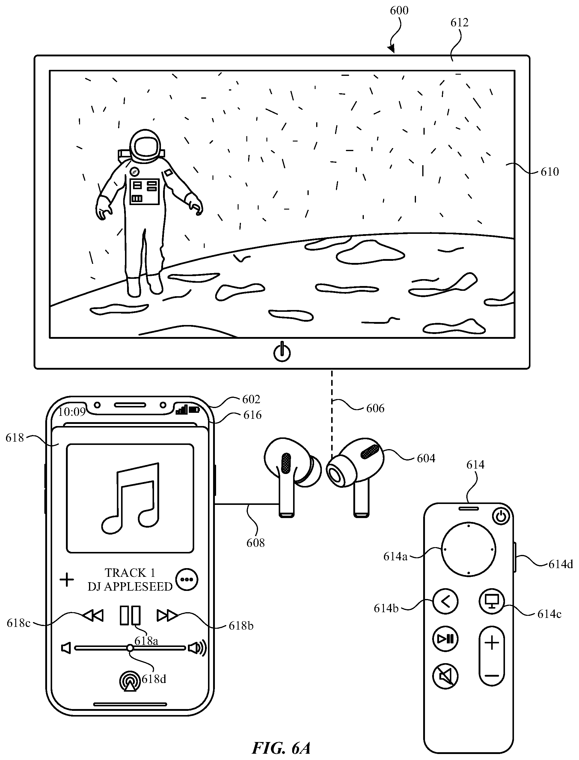 Patent US11847378 Figure 9 – User interfaces for audio routing