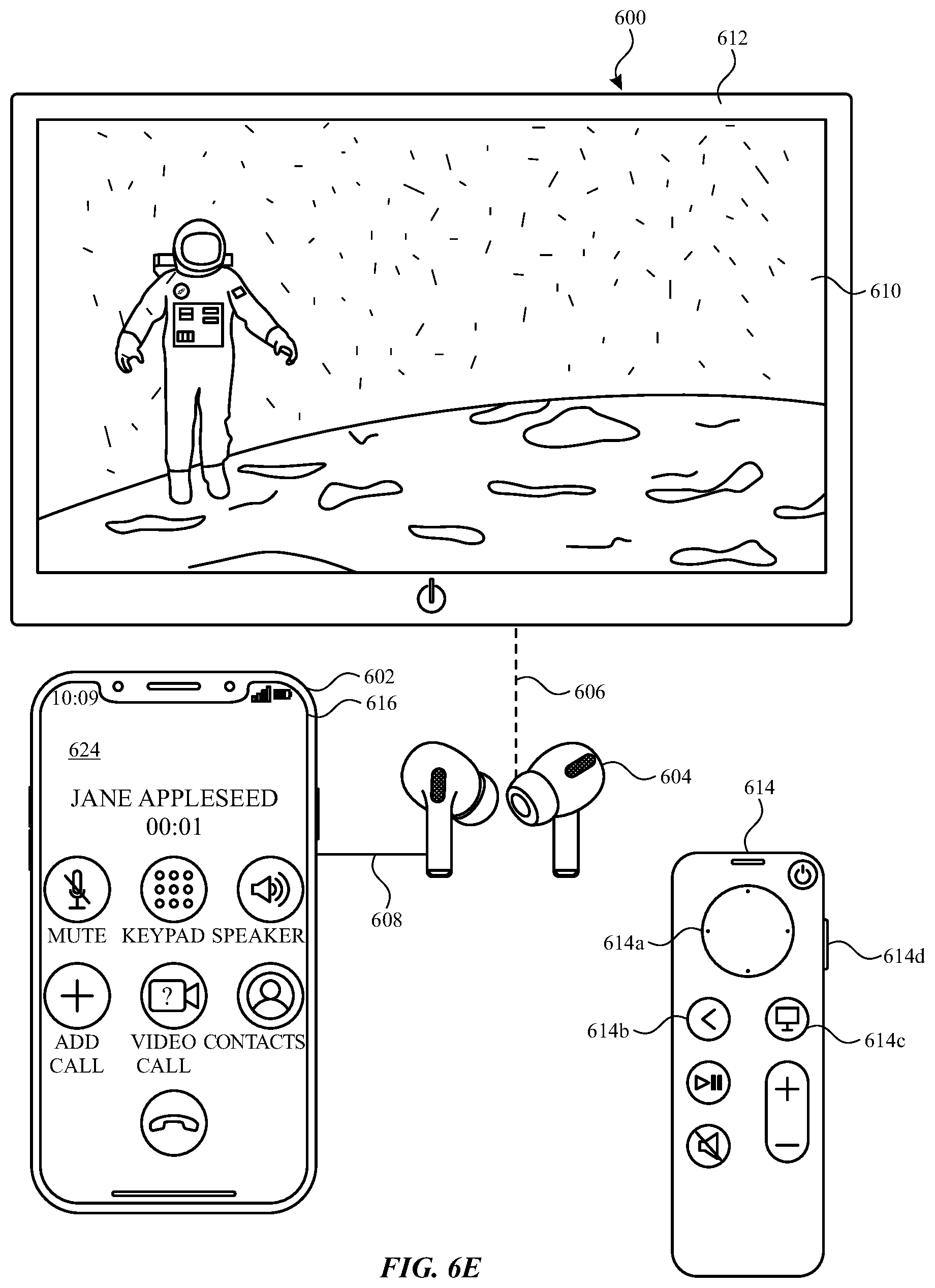 Patent US11847378 Figure 13 – User interfaces for audio routing