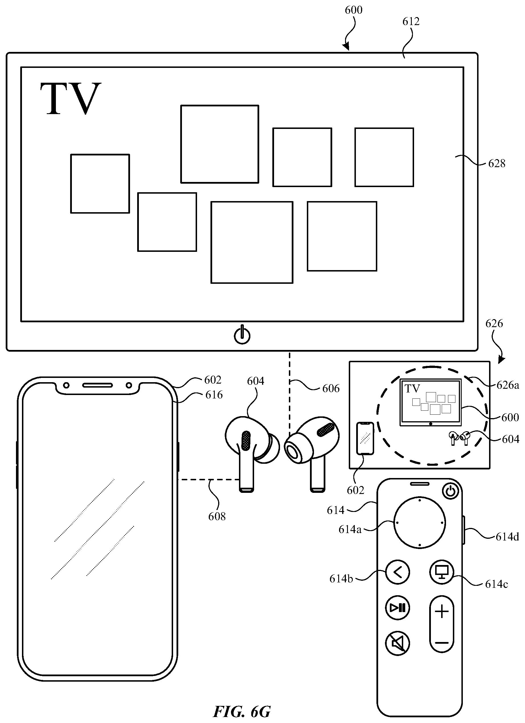 Patent US11847378 Figure 15 – User interfaces for audio routing