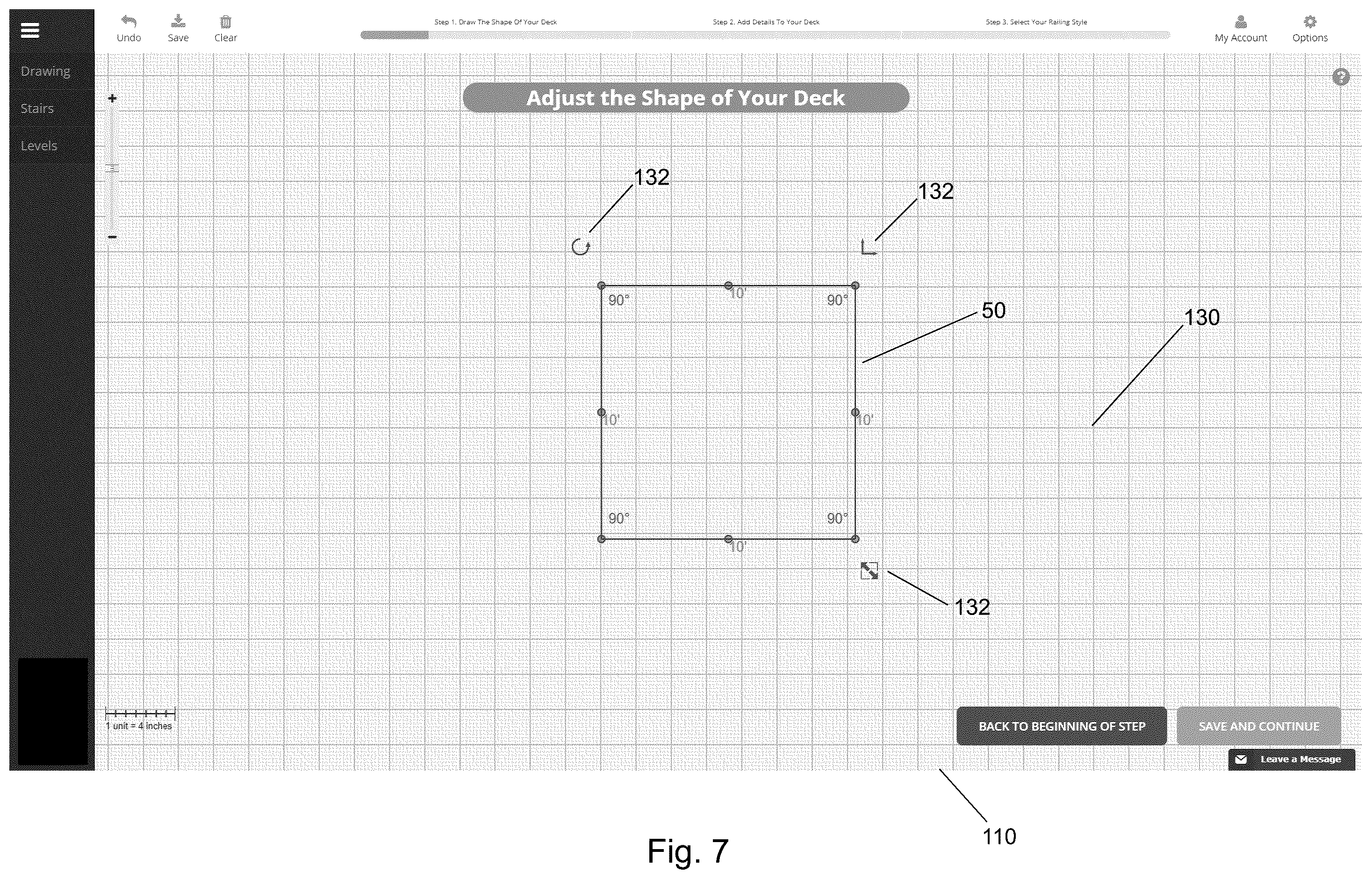Patent US11847382 Figure 6 – Deck configuration system