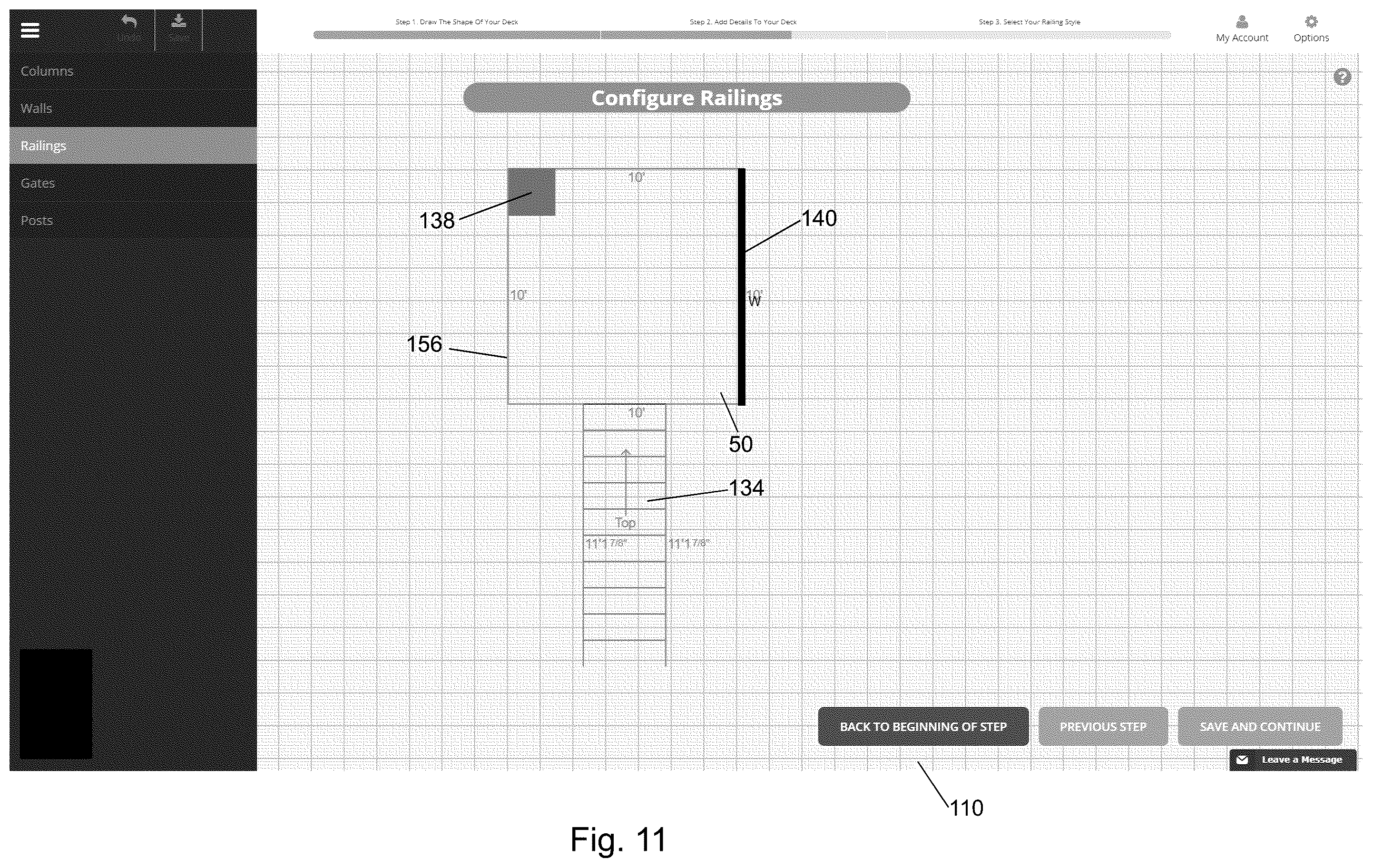 Patent US11847382 Figure 10 – Deck configuration system