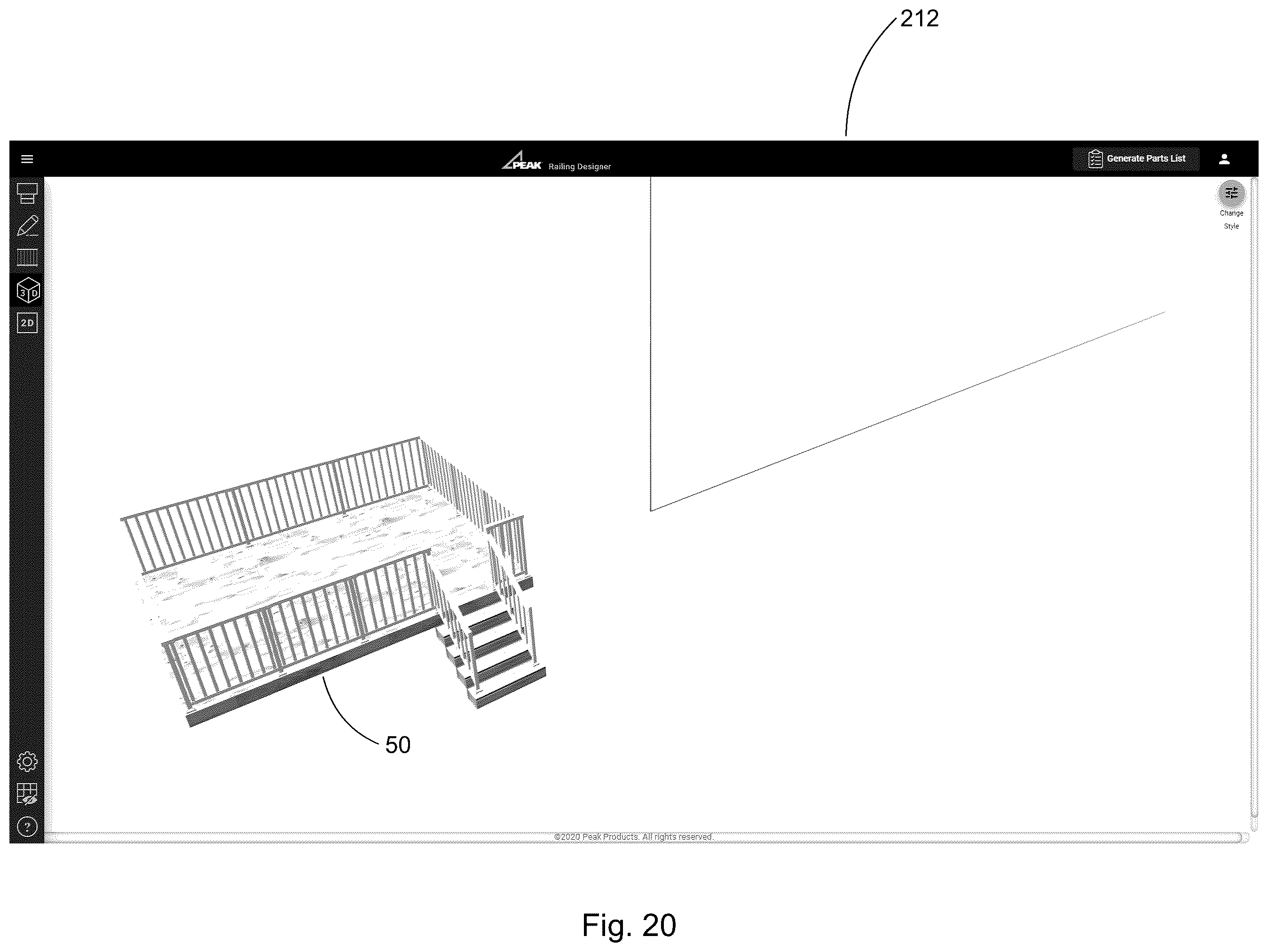 Patent US11847382 Figure 19 – Deck configuration system