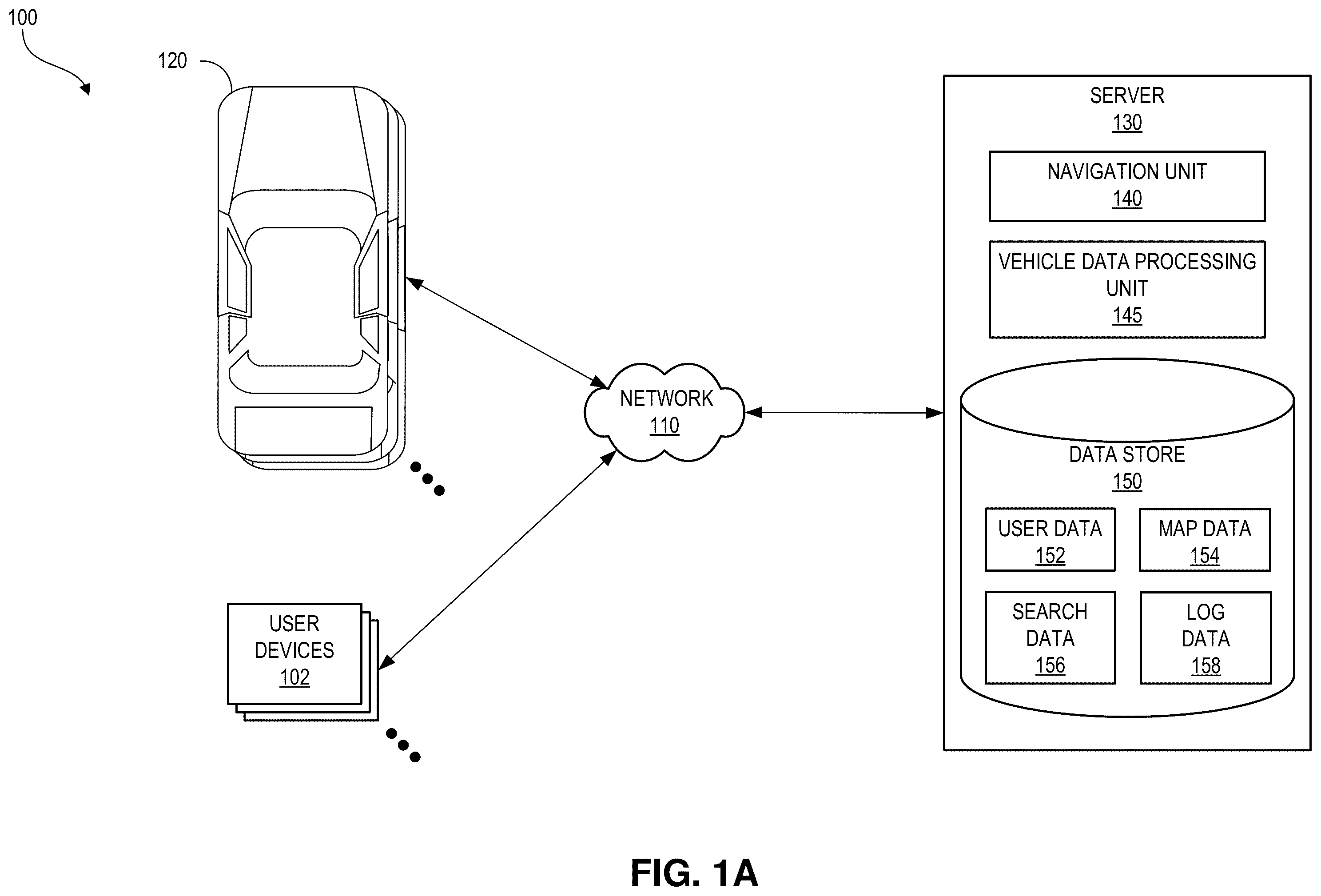 Patent US11847385 Figure 1 – Variable system for simulating operation of autonomous vehicles