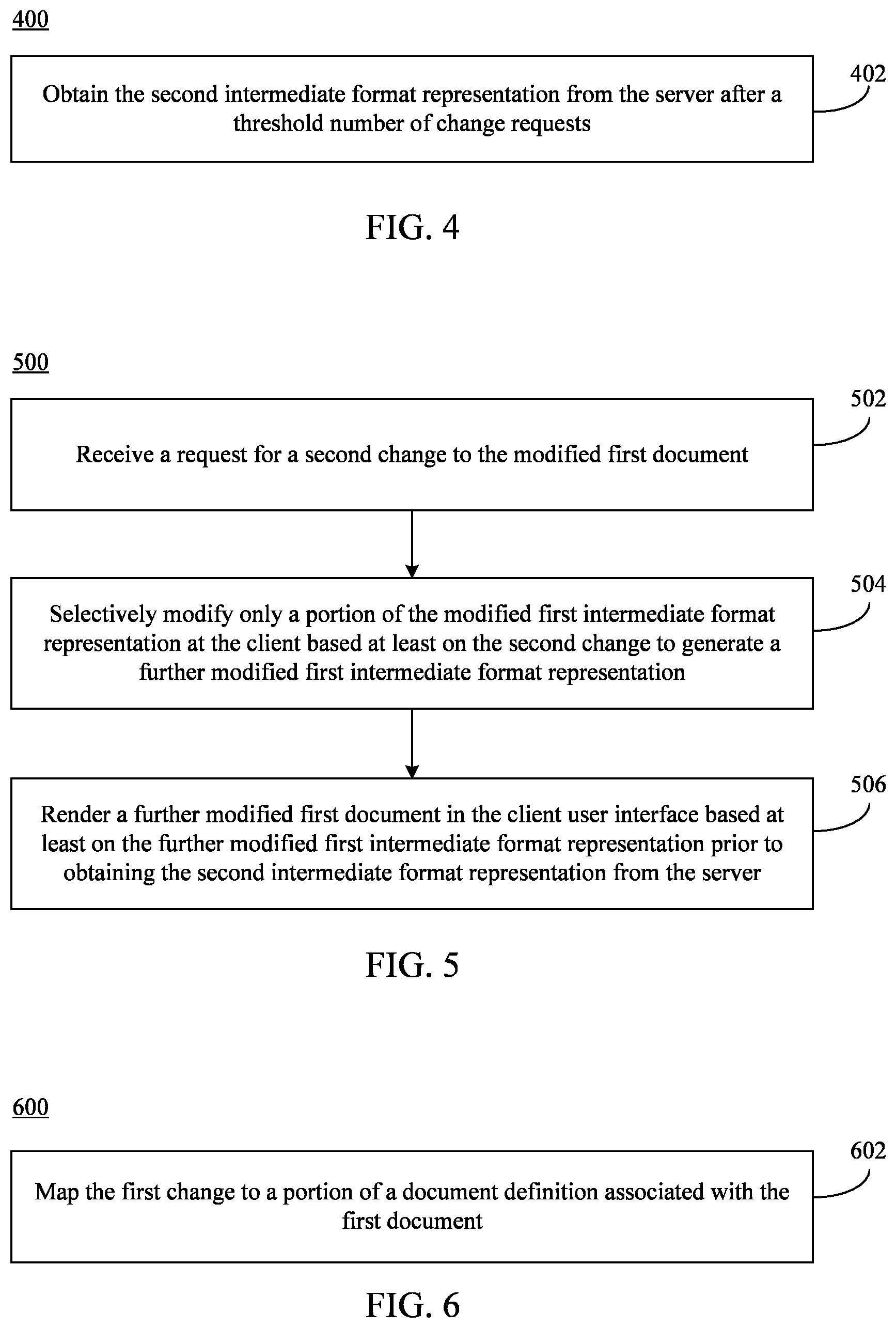 Patent US11847403 Figure 4 – Change rendering for generated documents