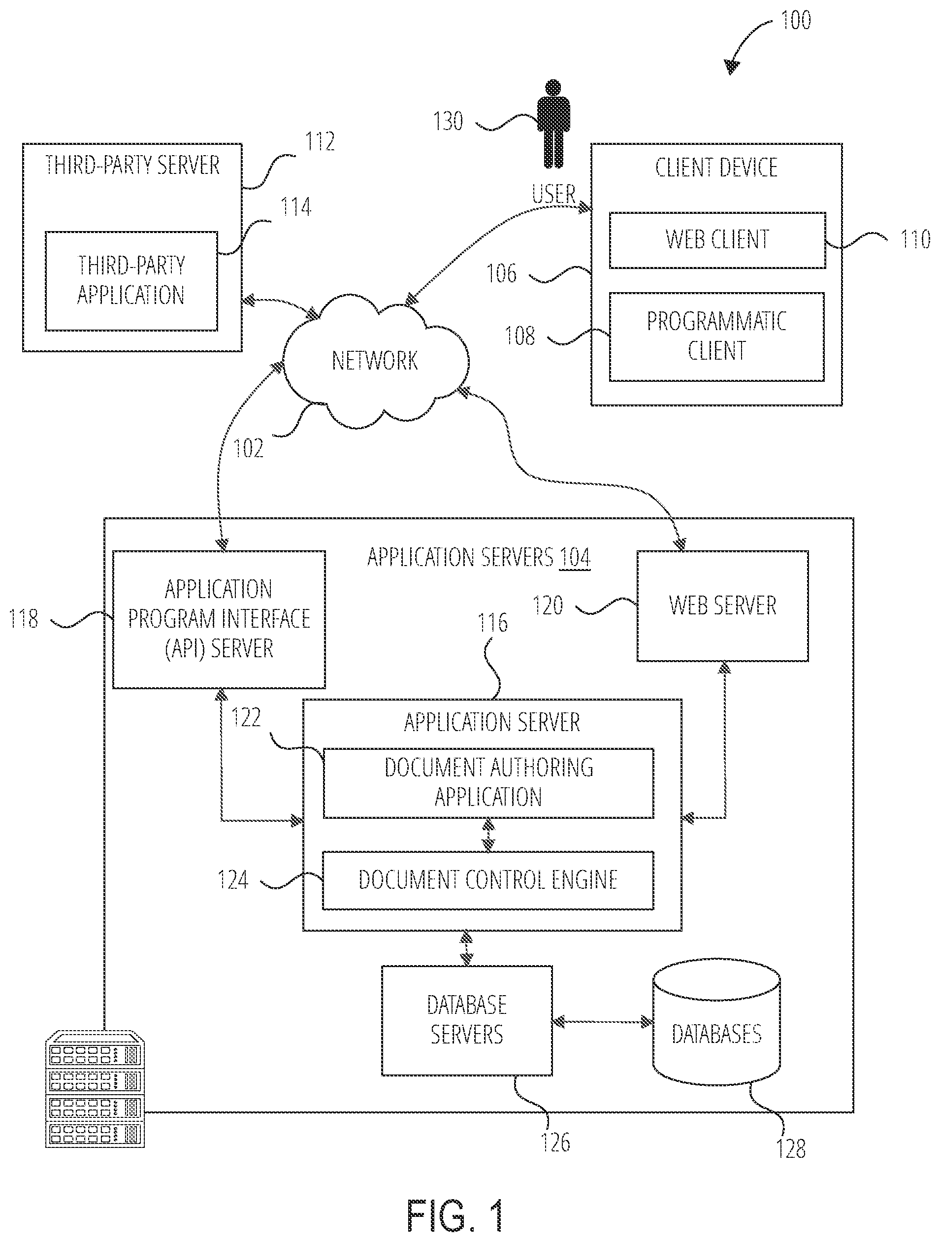Patent US11847408 Figure 1 – Document control item