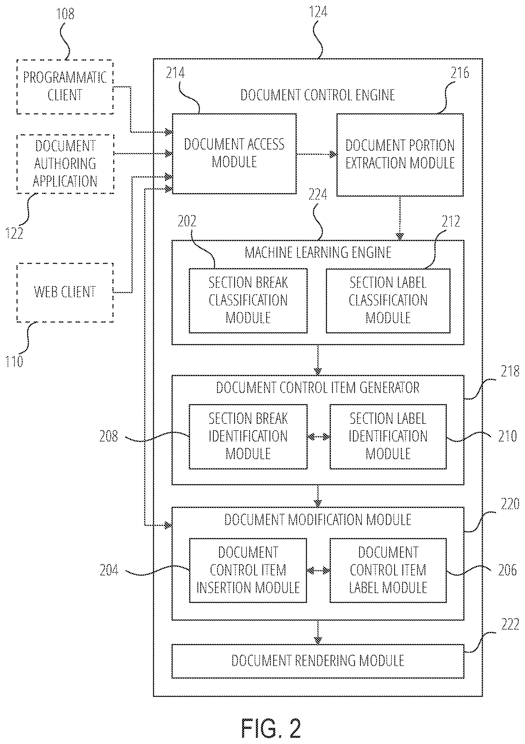 Patent US11847408 Figure 2 – Document control item