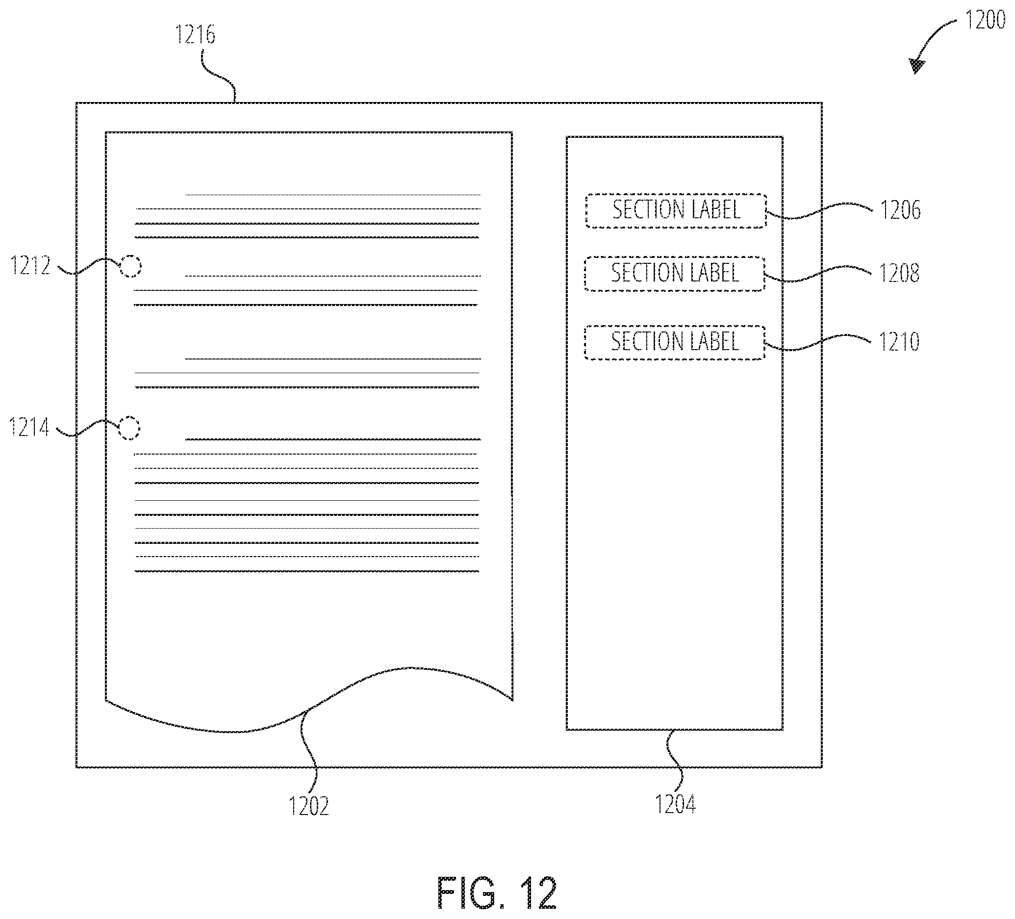 Patent US11847408 Figure 12 – Document control item