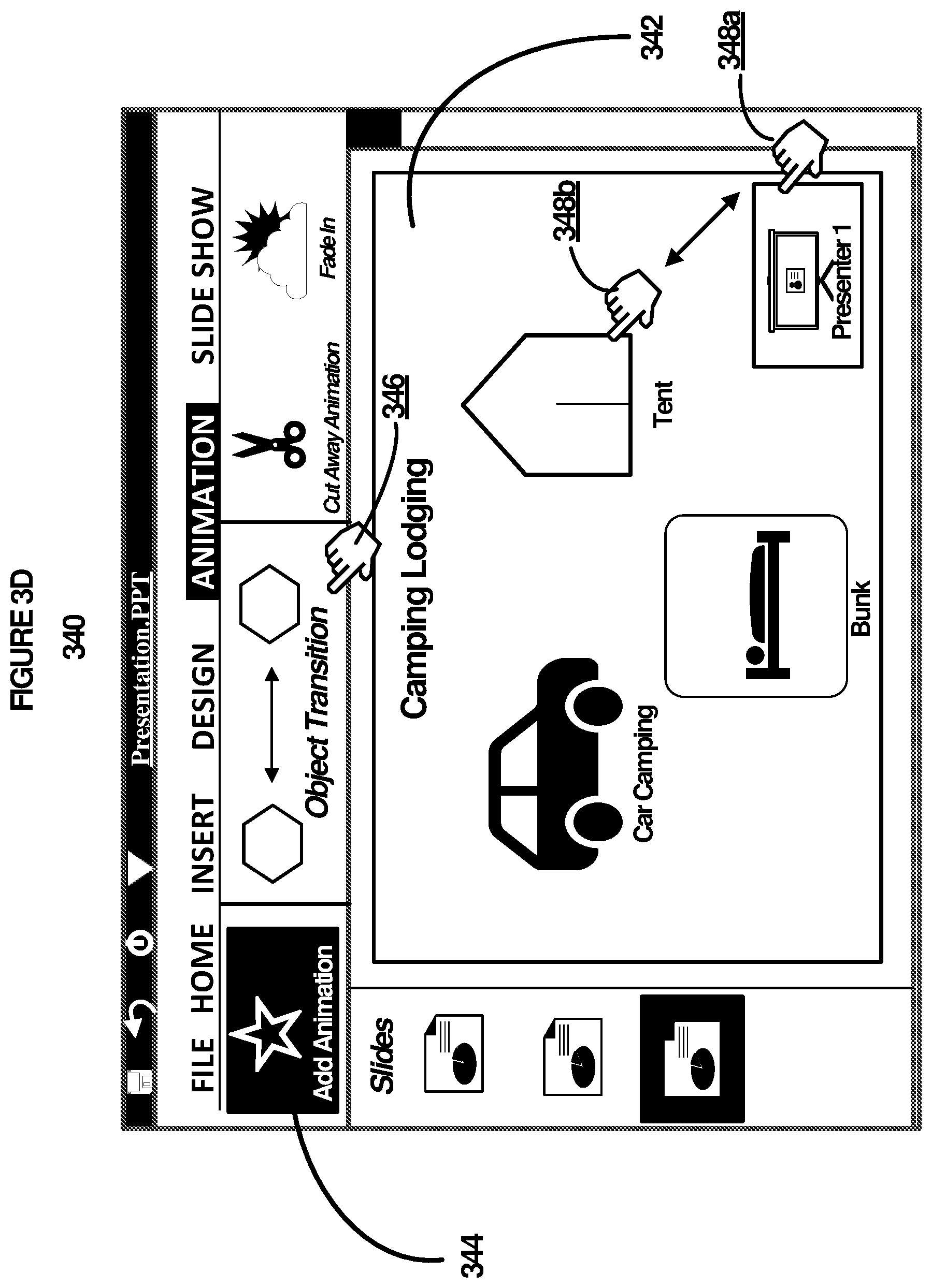 Patent US11847409 Figure 7 – Management of presentation content including interjecting live feeds into presentation content