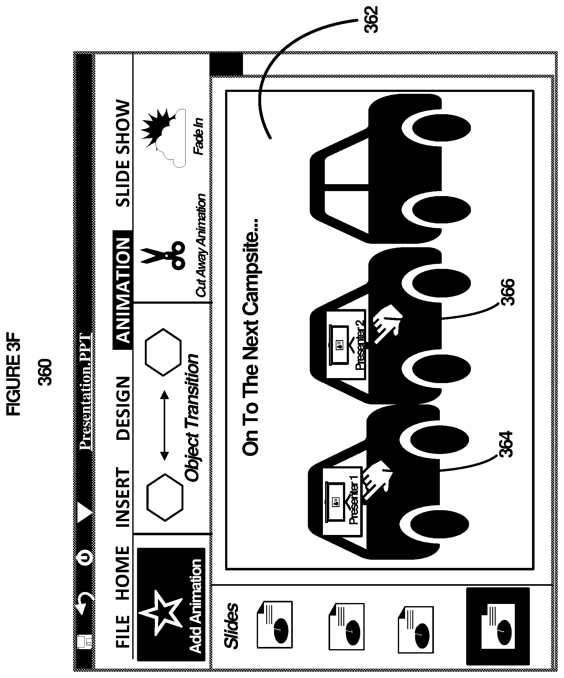 Patent US11847409 Figure 9 – Management of presentation content including interjecting live feeds into presentation content