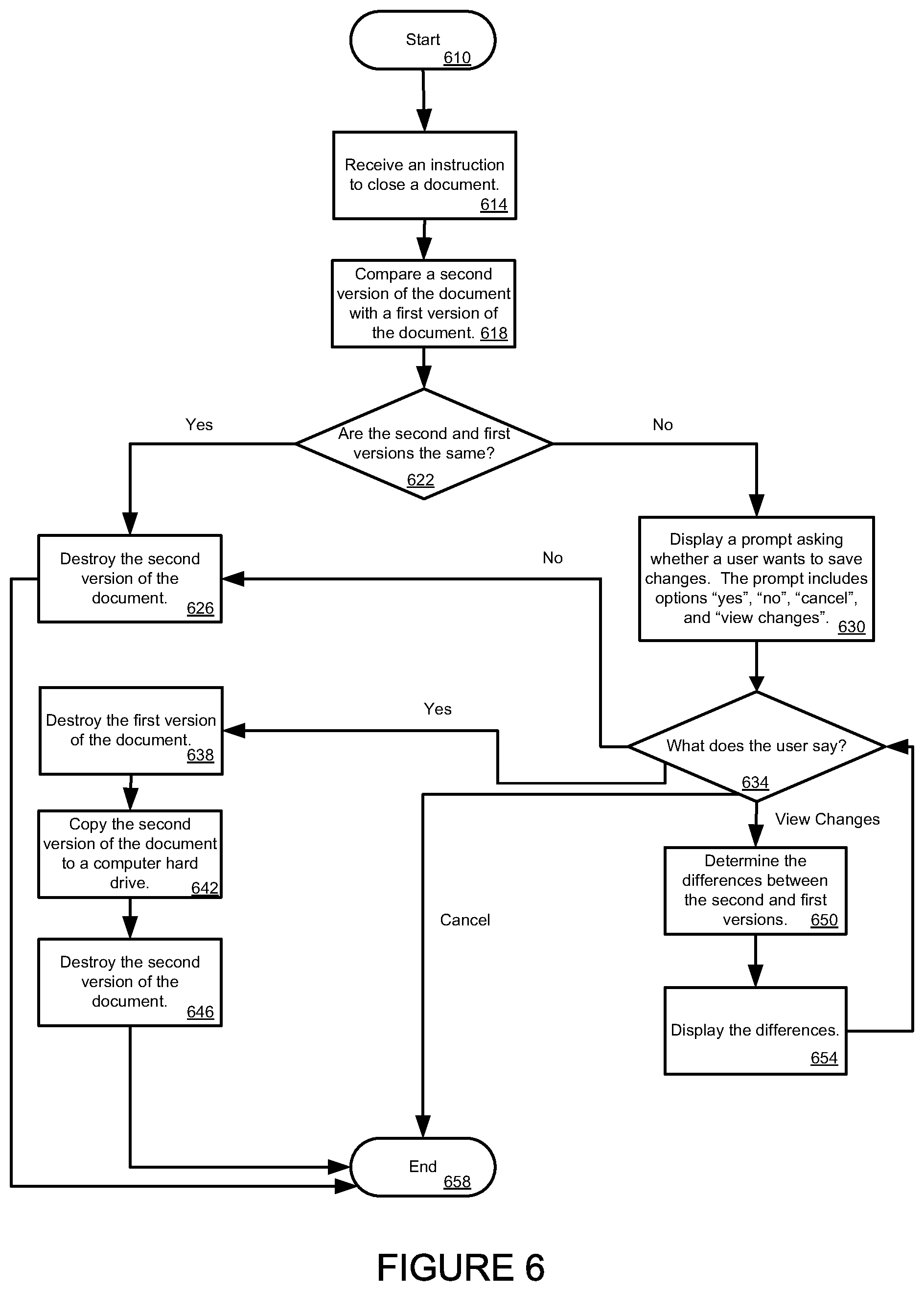 Patent US11847410 Figure 6 – Viewing file modifications