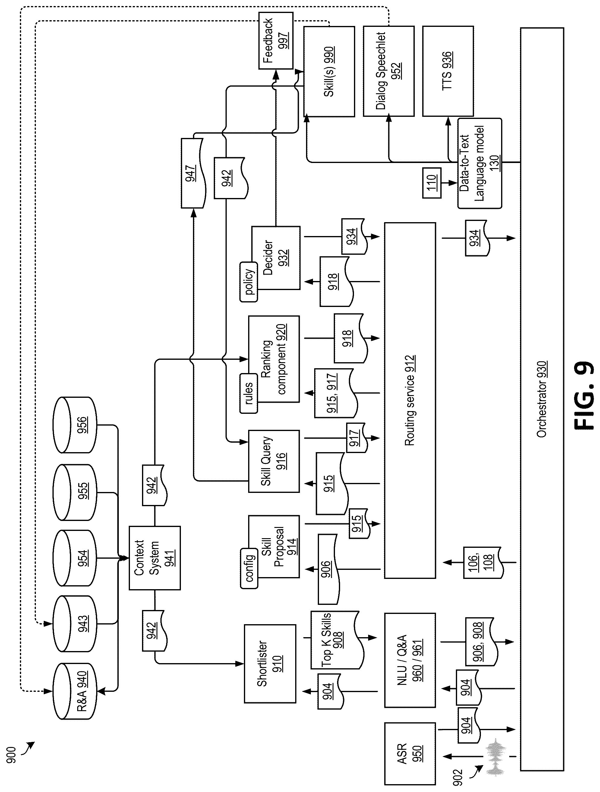 Patent US11847424 Figure 10 – Natural language generation