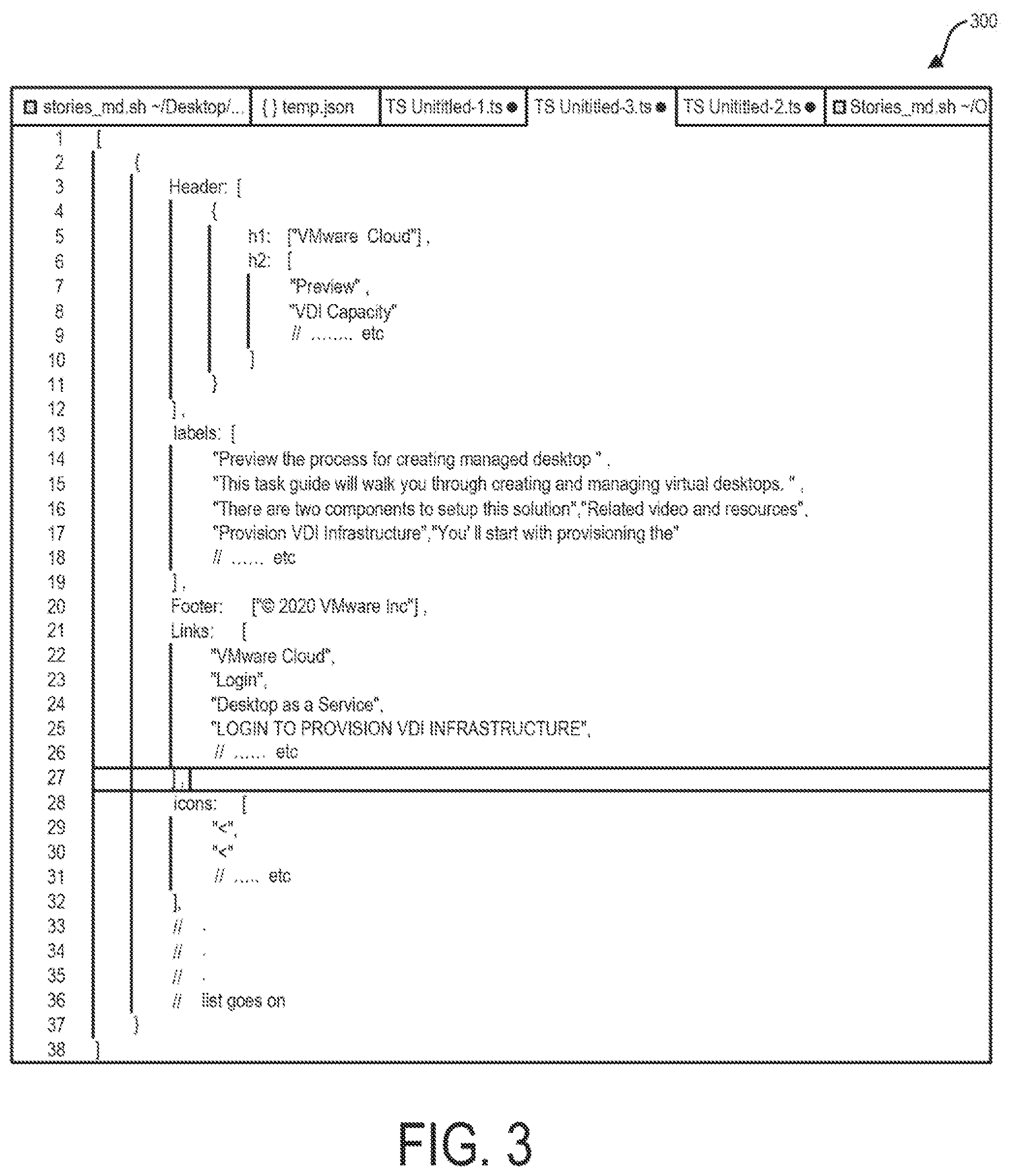 Patent US11847432 Figure 3 – System and method for generating accessible user experience design guidance materials