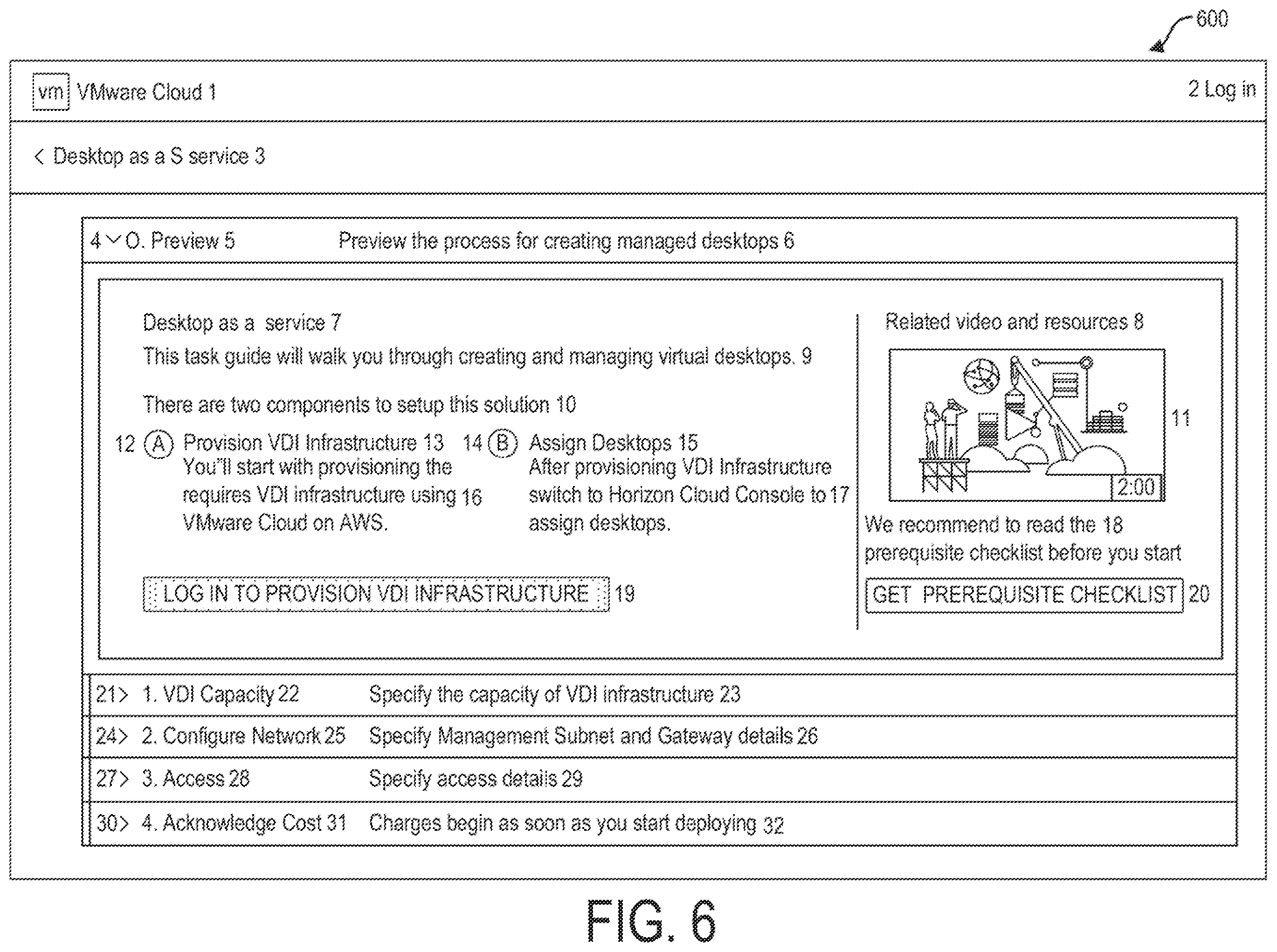Patent US11847432 Figure 6 – System and method for generating accessible user experience design guidance materials
