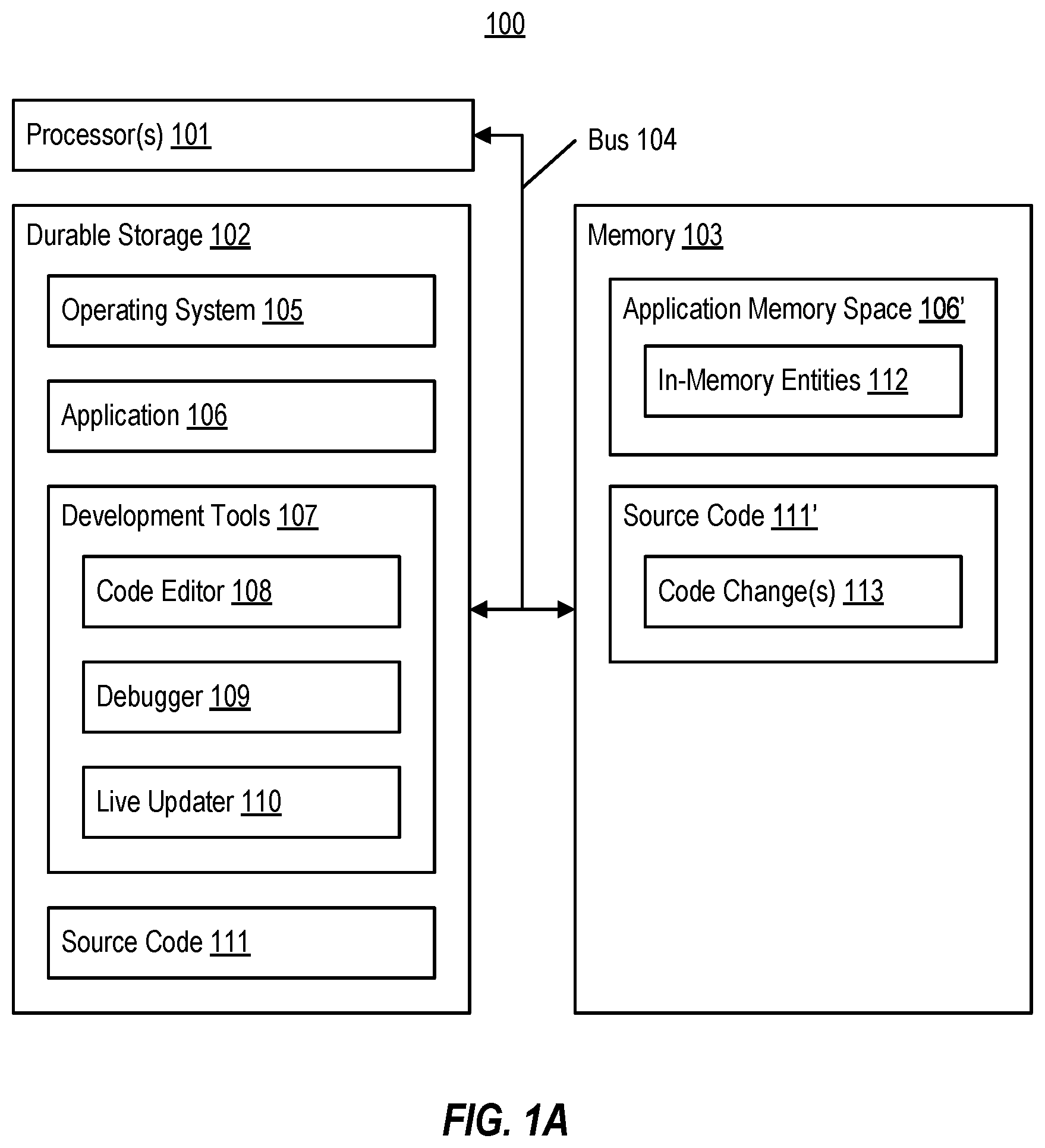 Patent US11847433 Figure 1 – Source code editing combining edit and continue with hot reload