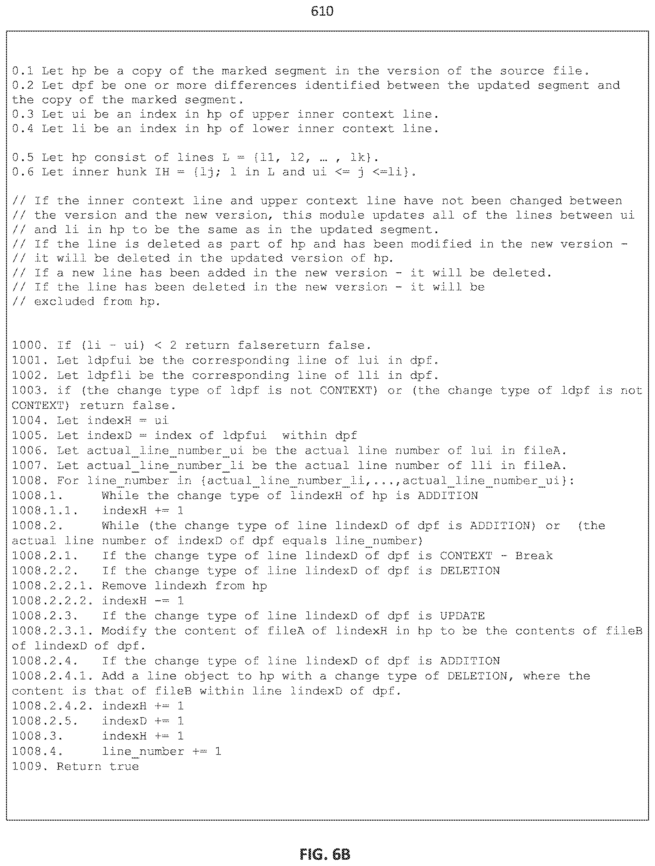 Patent US11847444 Figure 7 – Automatically updating documentation