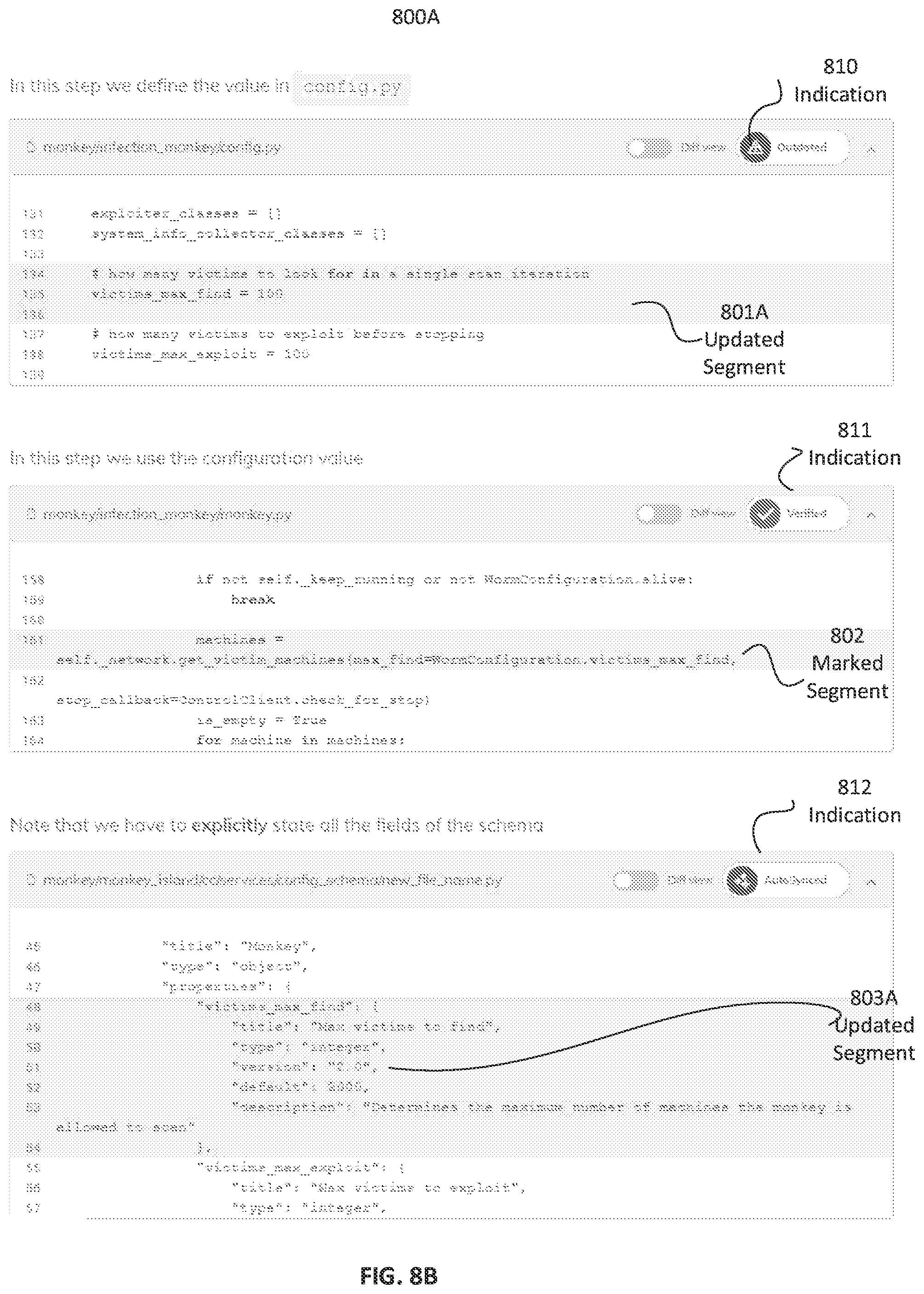 Patent US11847444 Figure 11 – Automatically updating documentation