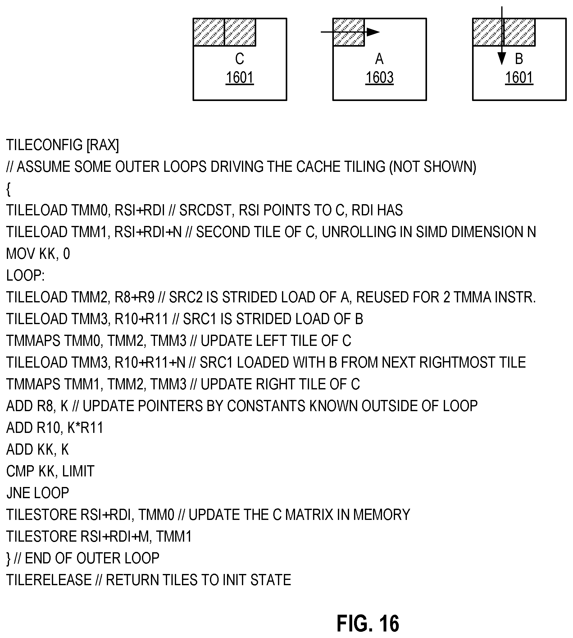Patent US11847452 Figure 15 – Systems, methods, and apparatus for tile configuration