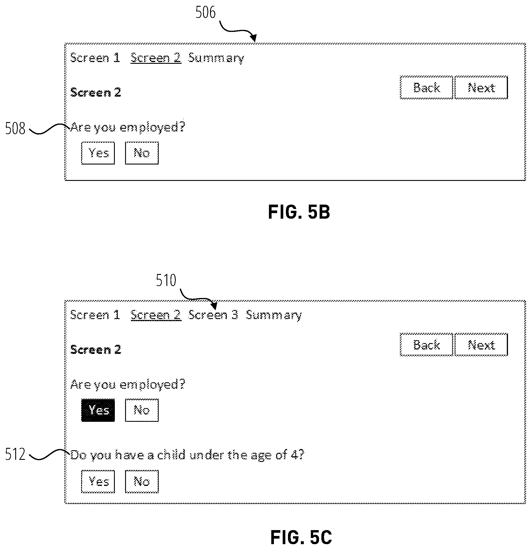 Patent US11847472 Figure 7 – Framework for linearizing interviews while permitting user backtracking and provisionally storing answers for repopulating responses