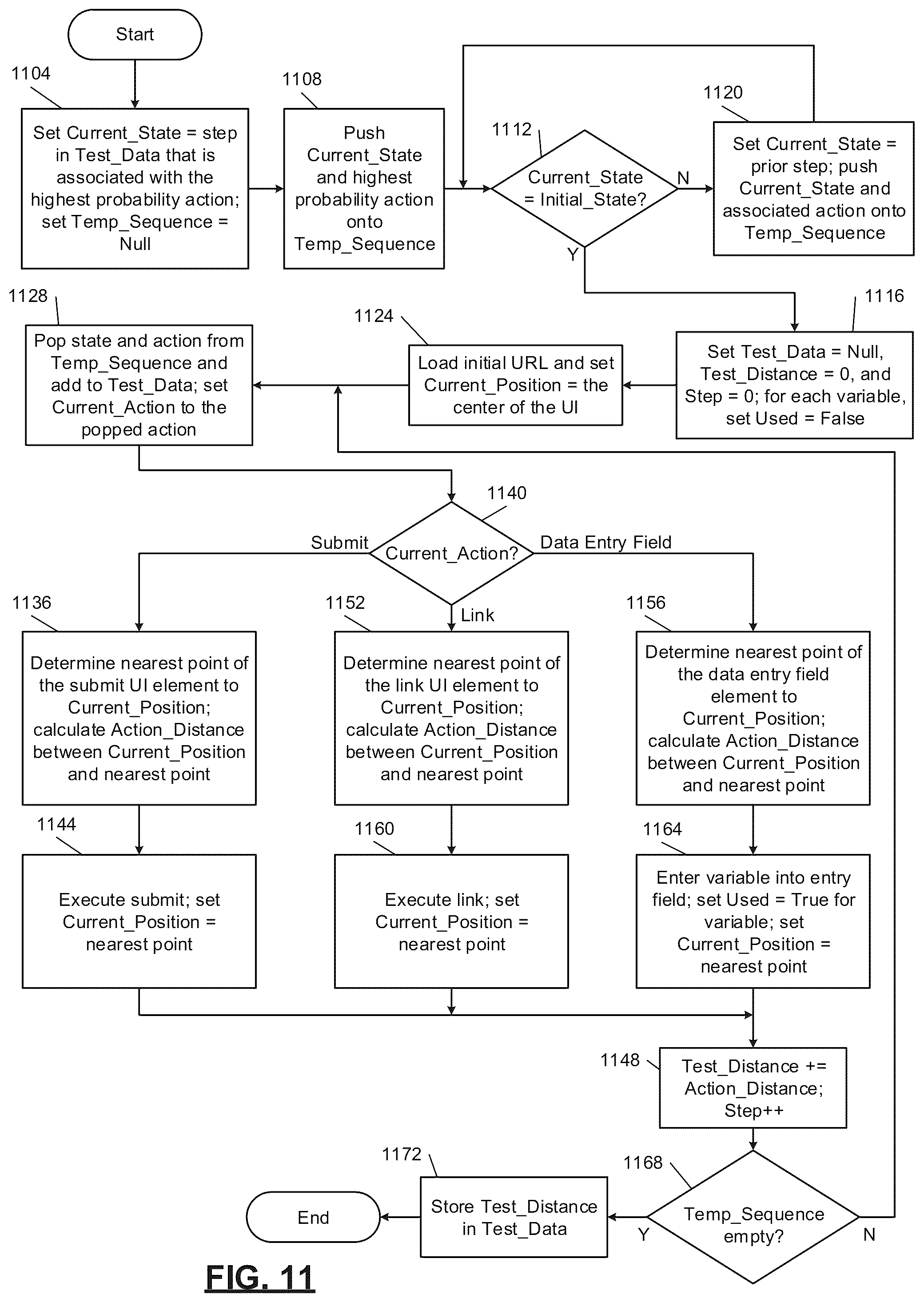 Patent US11847475 Figure 18 – System and method for guiding a user to a goal in a user interface