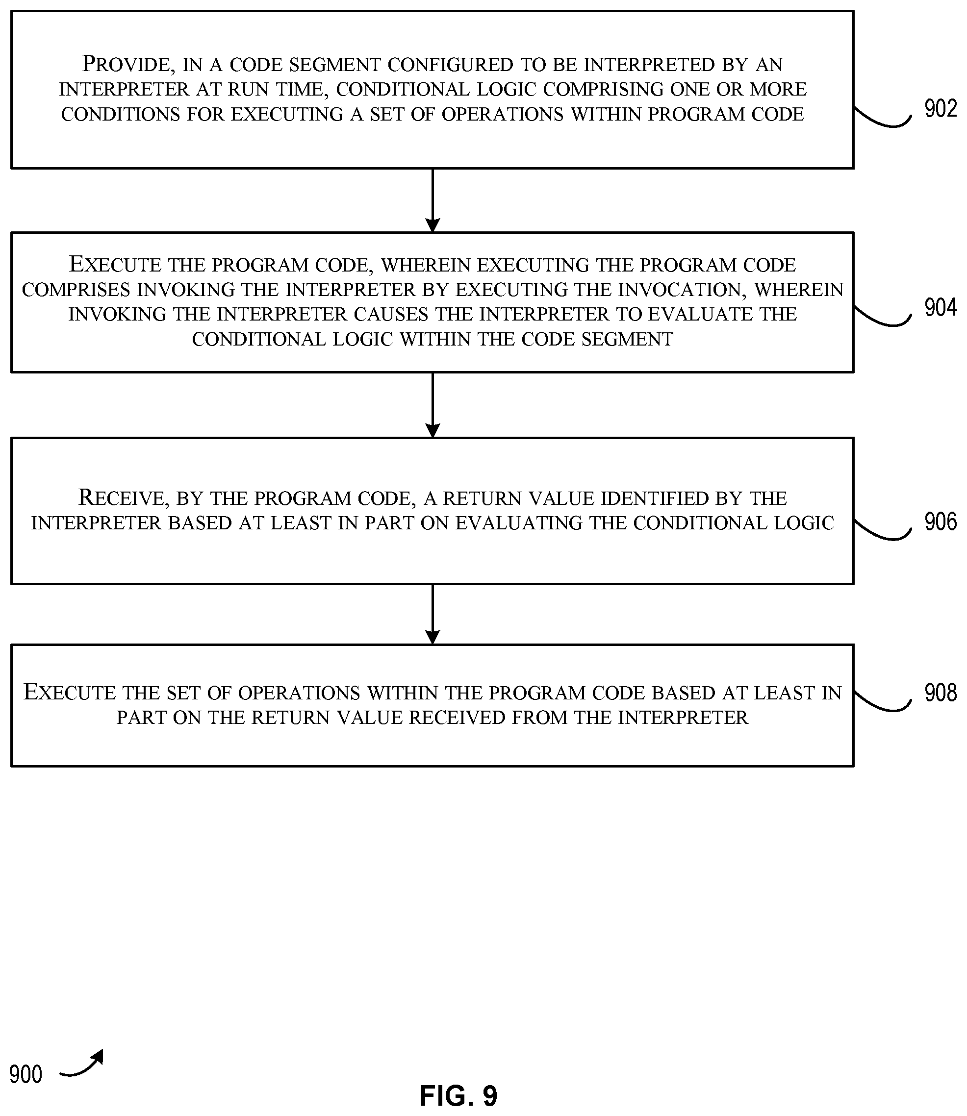 Patent US11847477 Figure 9 – Techniques for natively interpreting logic across disparate platforms
